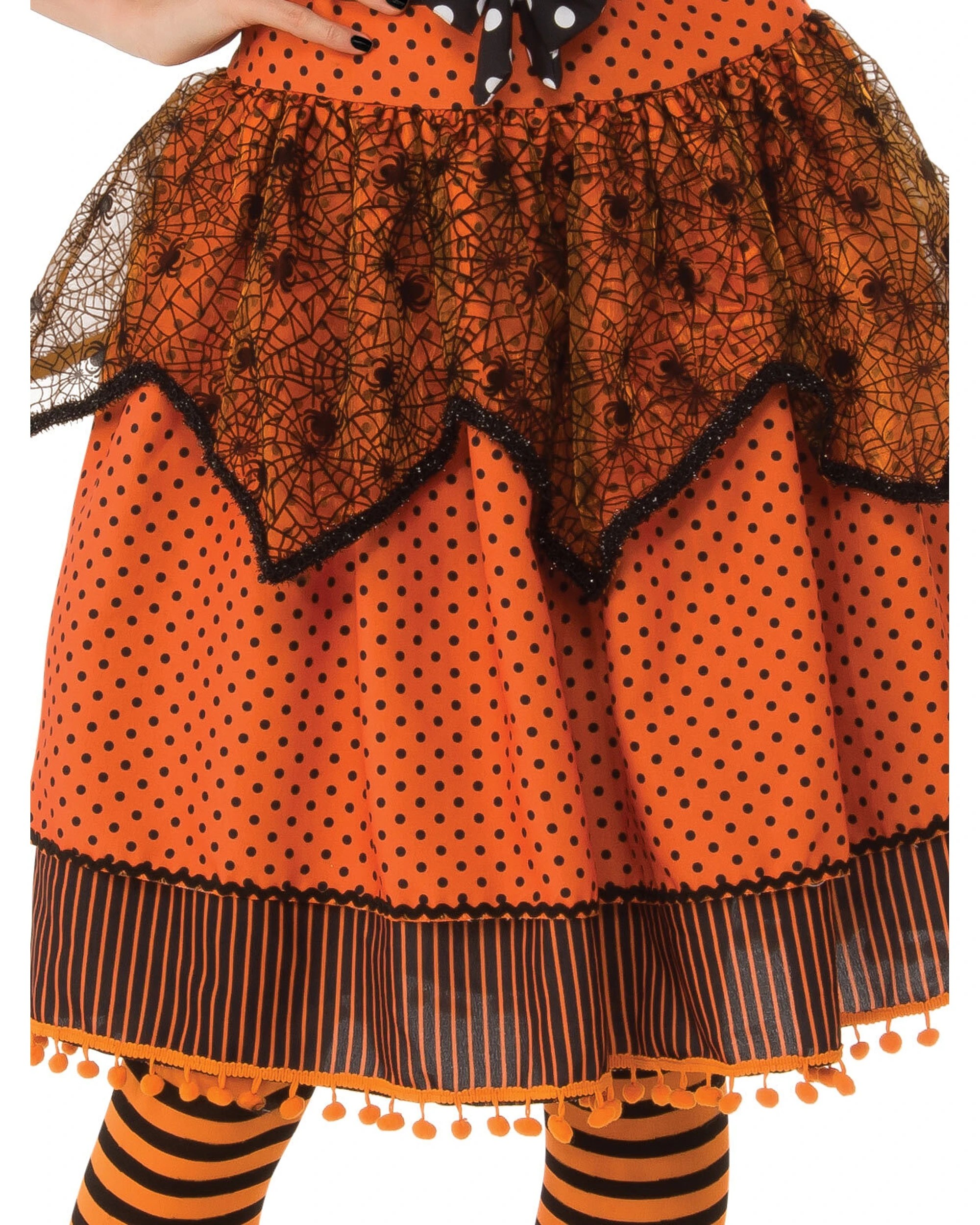 3 Rubies Polka Dot Witch Womens Dress Up Costume Size S - Pattern, 3 of 3