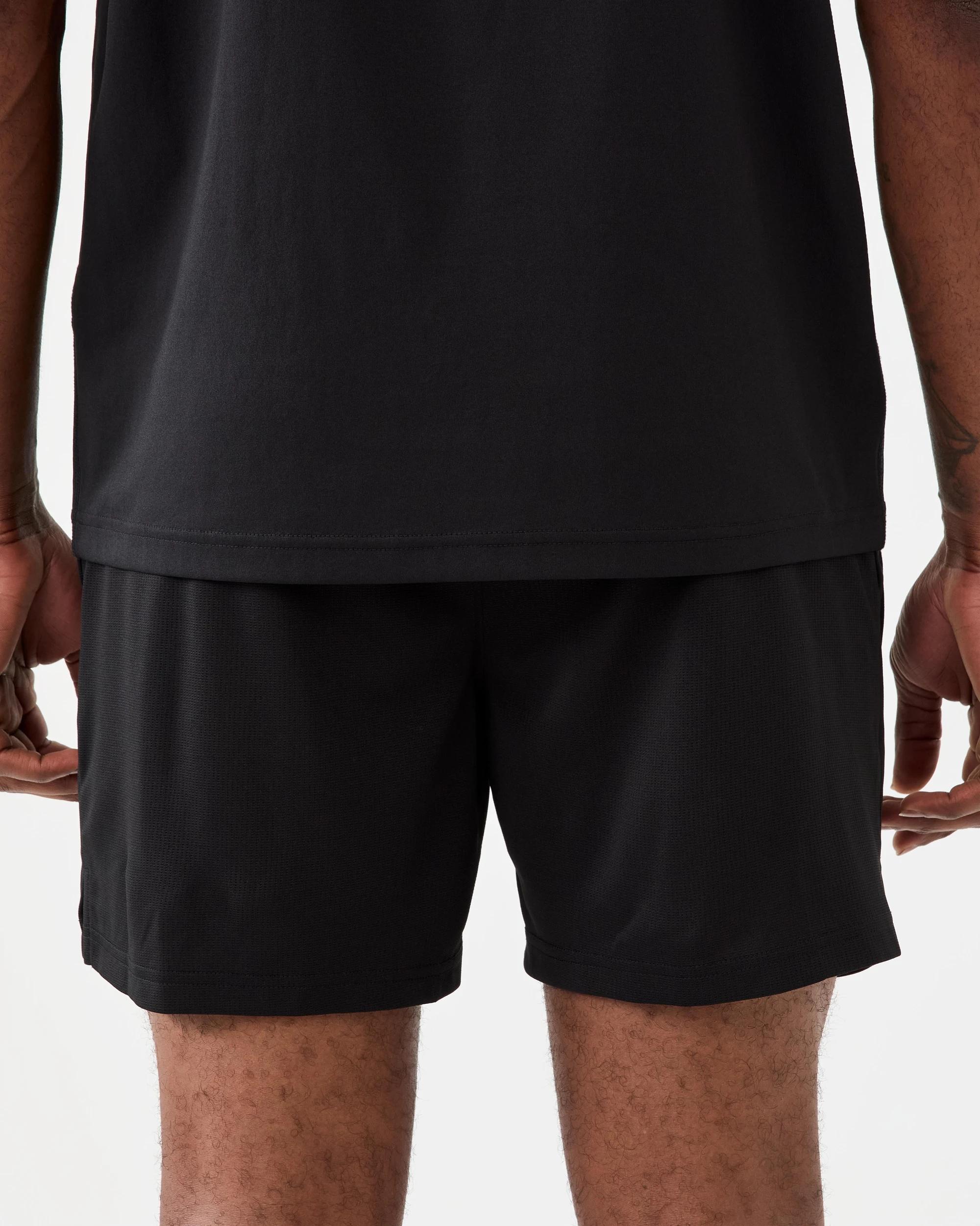 3 Active Mens Comfort Sports Shorts Black, 3 of 8
