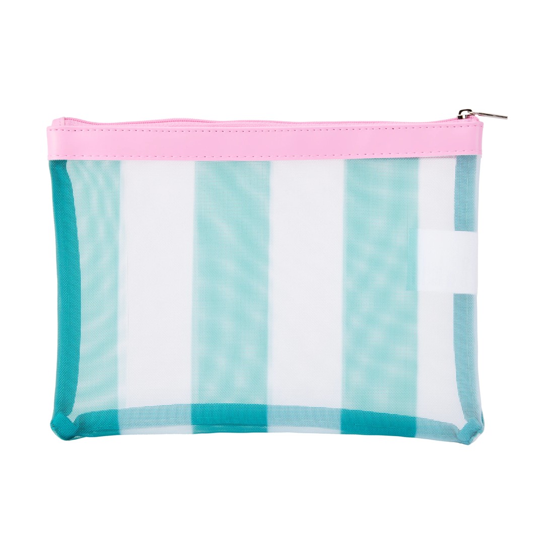 5 Mesh Stripe Pencil Case - Green, 5 of 6