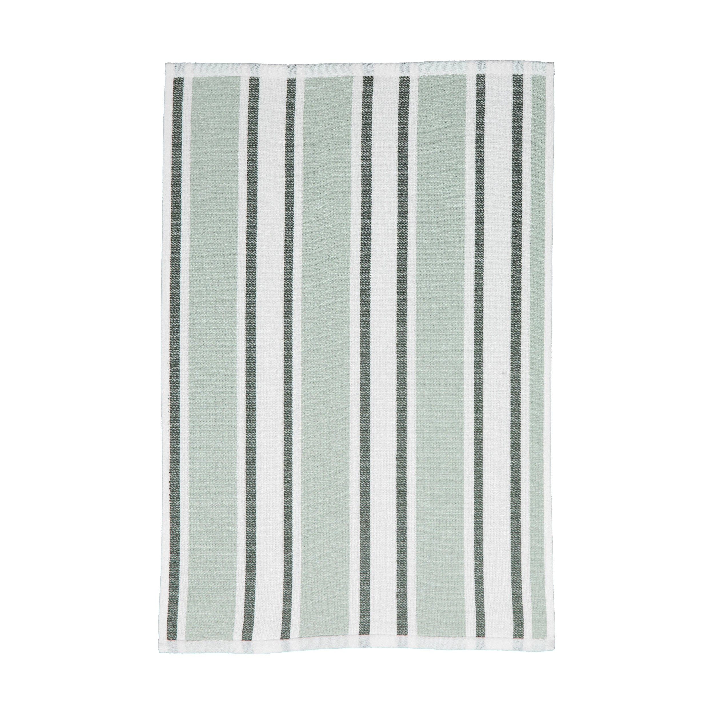 5 3 Pack Green Stripe Tea Towels, 5 of 6