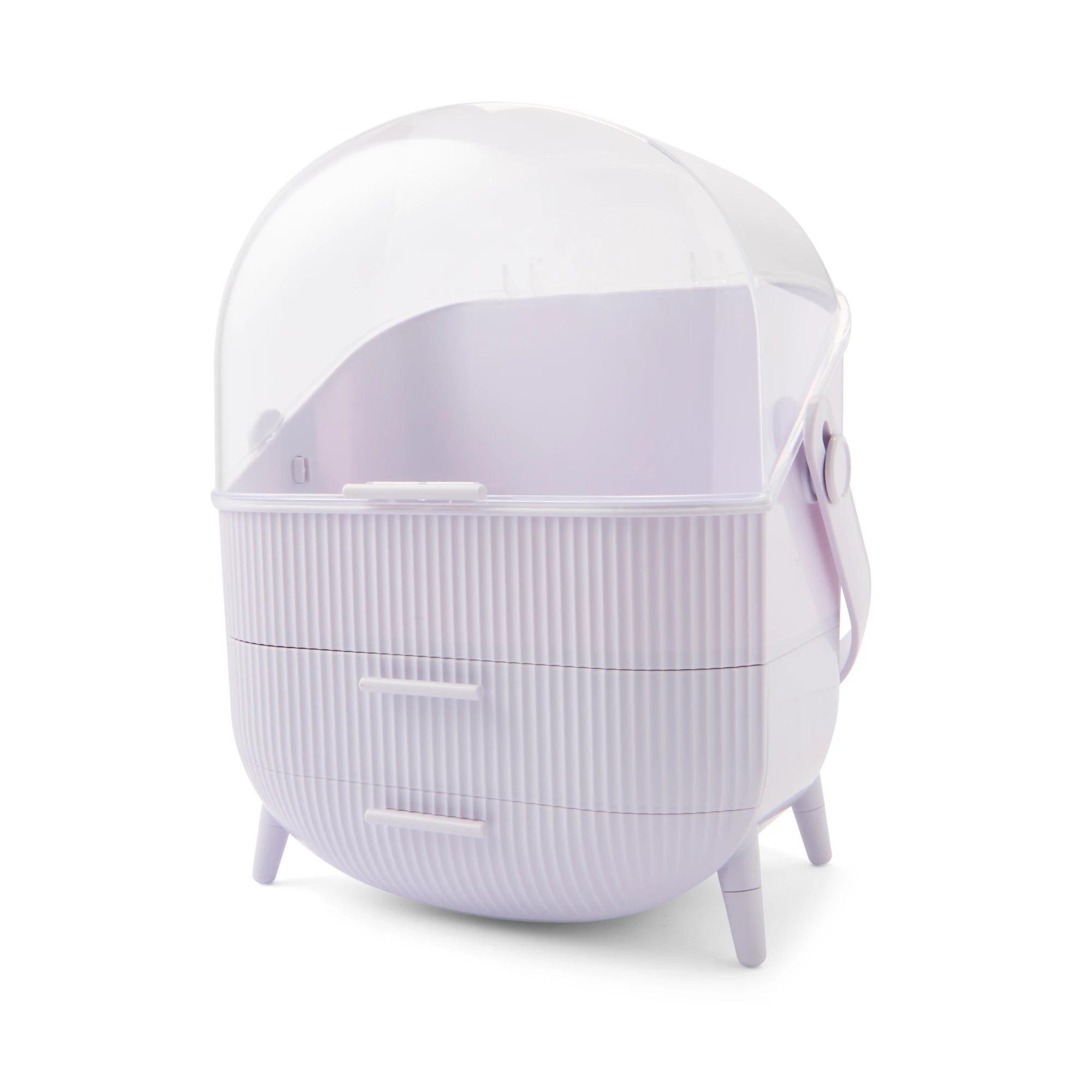 4 Cosmetic Organiser with Drawer - Lilac, 4 of 10