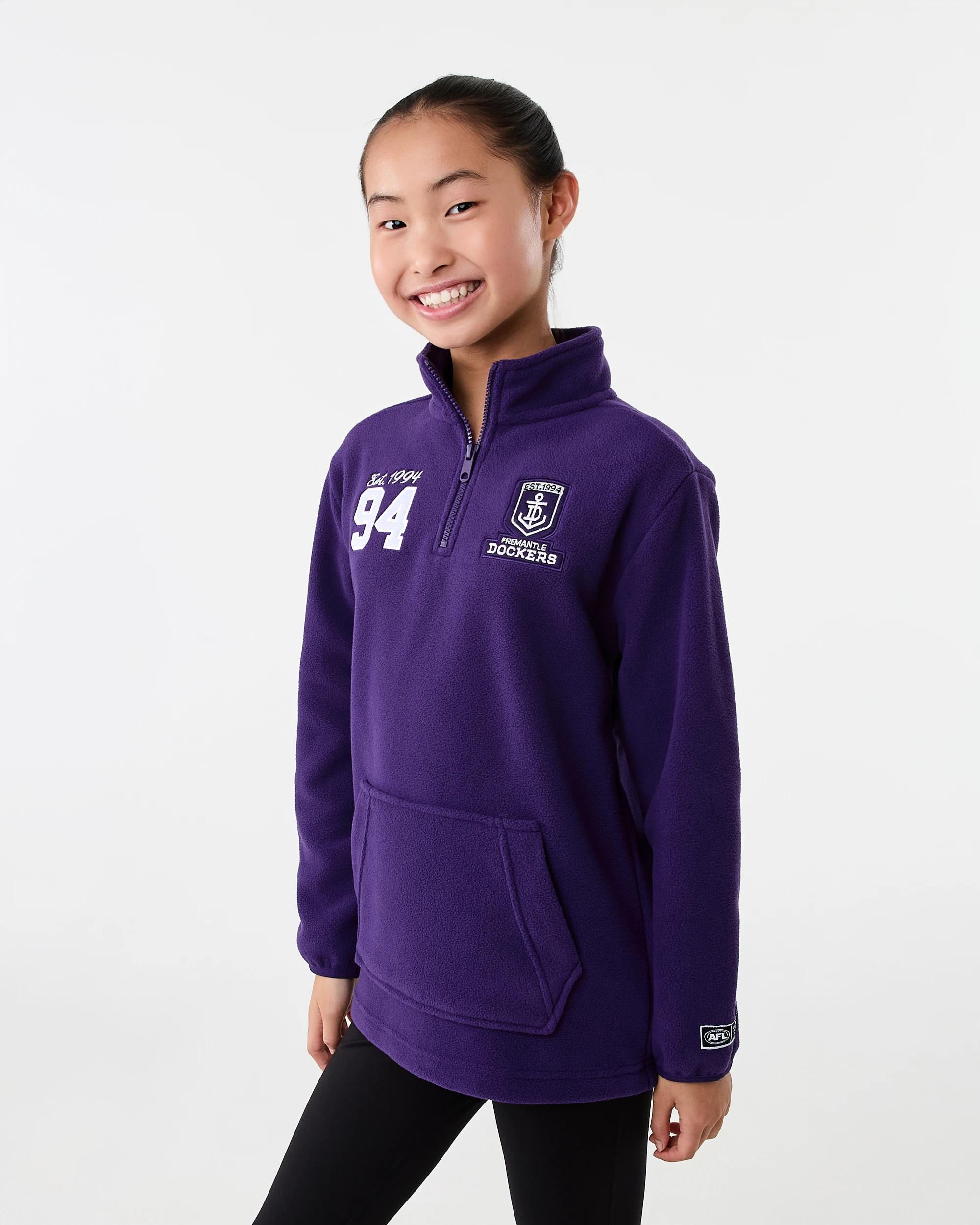 2 Official AFL Kids Polar Fleece Jacket Fremantle, 2 of 10