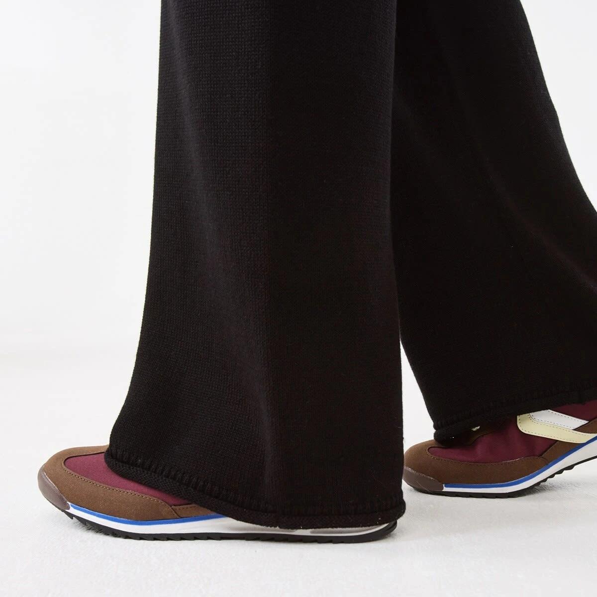 6 Rolled Up Hem True Knit Pants Black, 6 of 6