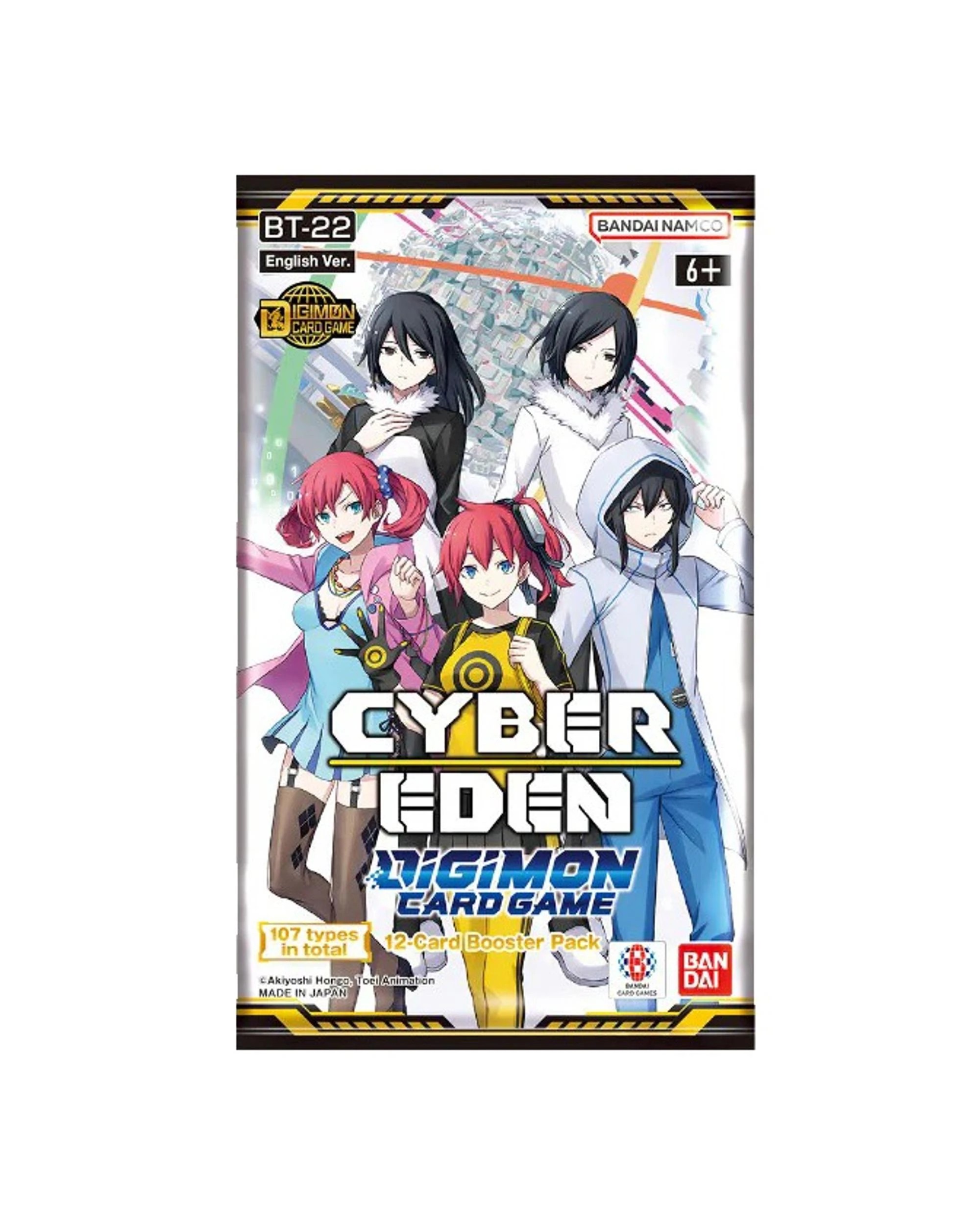 1 Digimon Card Game: Cyber Eden BT-22 Booster Pack, 1 of 1