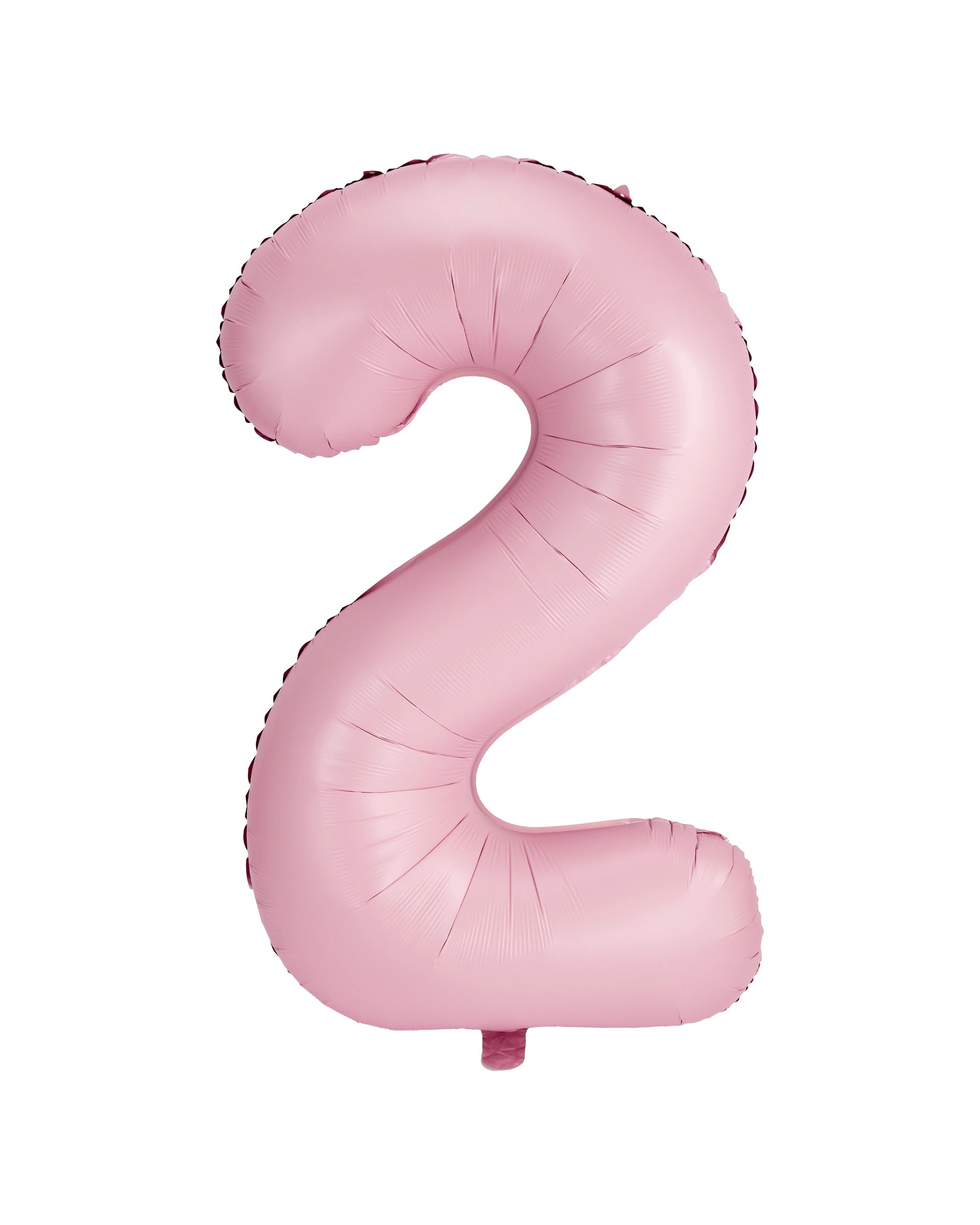 1 Giant Matte Pink Number 2 Foil Balloon, 1 of 5