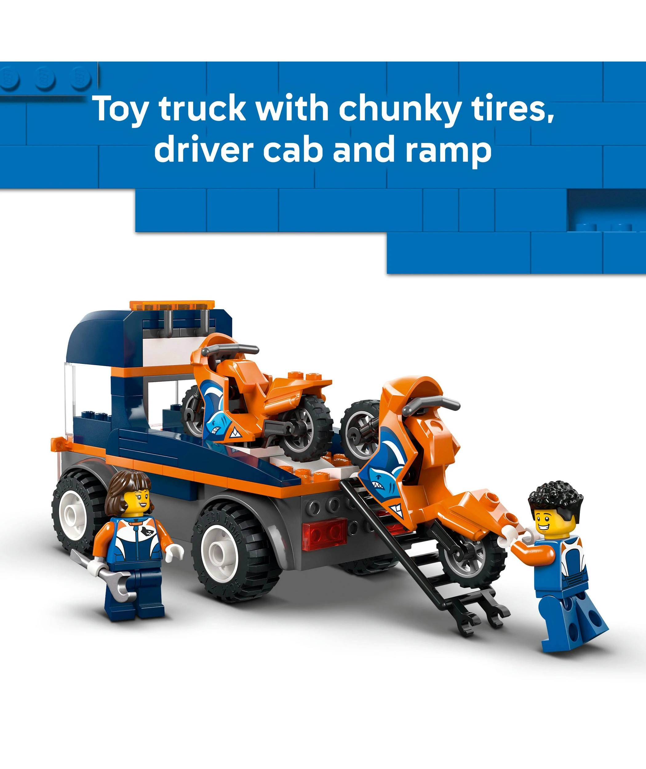 6 LEGO City Motorcycle Transporter 60491, 6 of 10