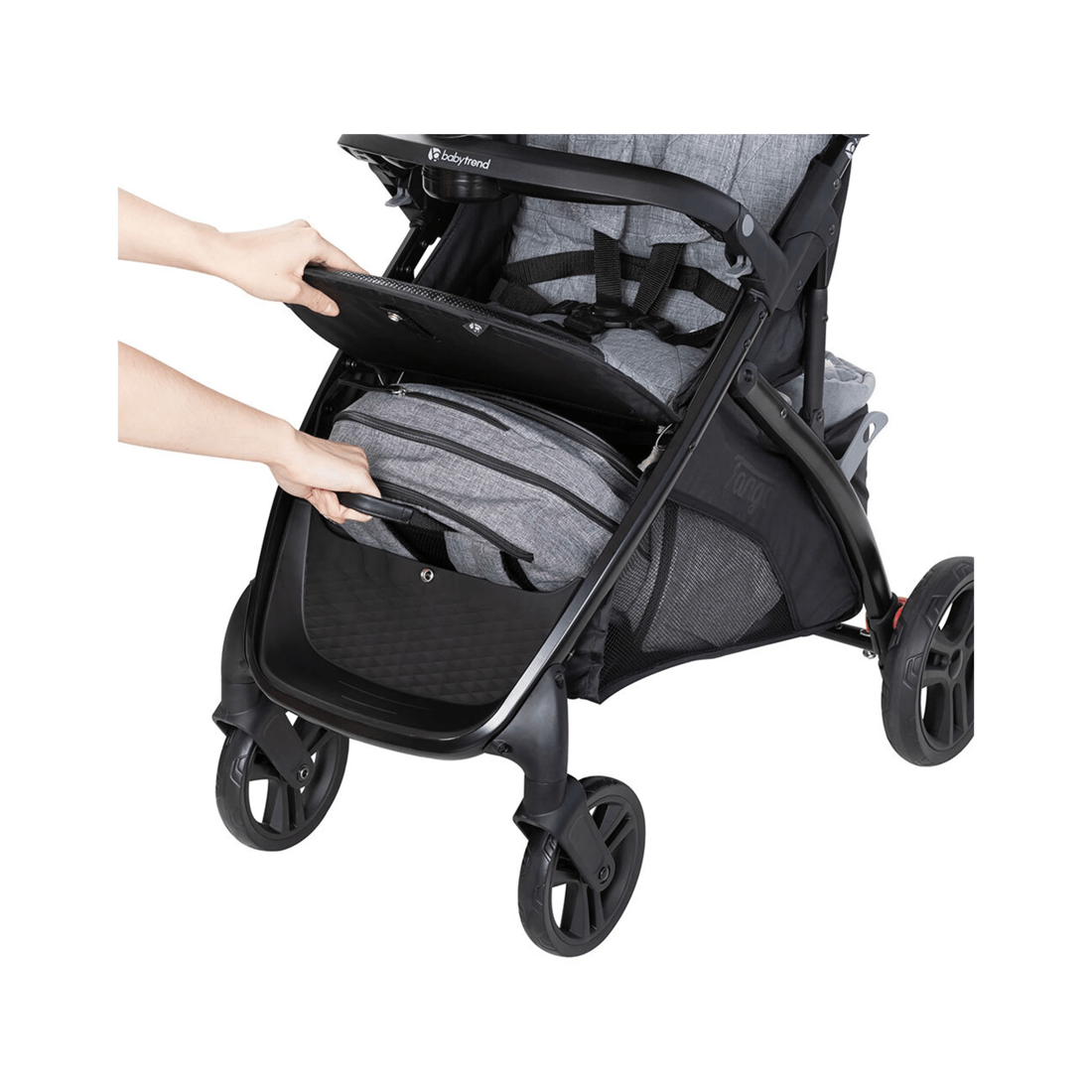 4 Baby Trend Tango Stroller With Canopy Upf 50 Protection Evening Baby Pram Toddler Kids
 - Grey, 4 of 9