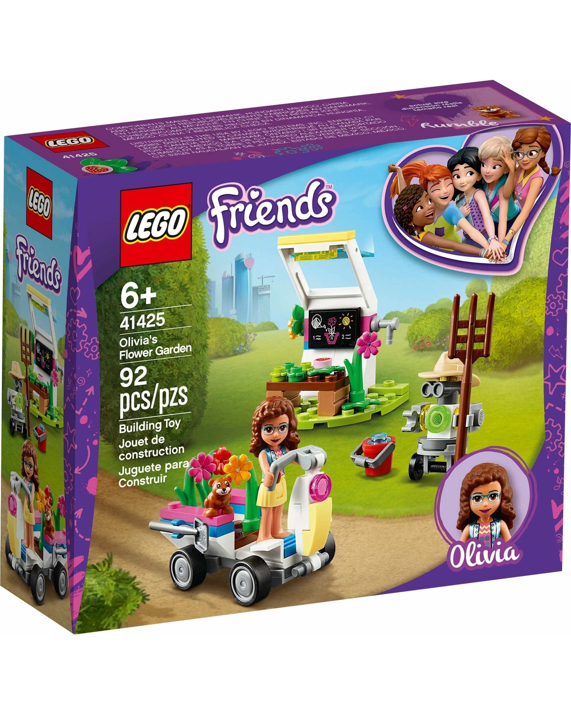 1 LEGO 41425 Olivia's Flower Garden Playset - Greenhouse & Truck, 1 of 5
