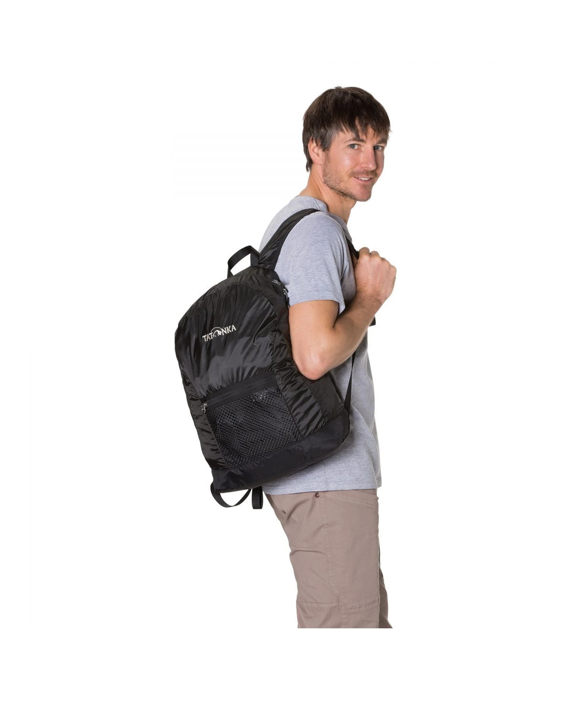 4 Tatonka Superlight 18L Foldable Backpack With Belt Bag Lightweight Daypack - Black, 4 of 4