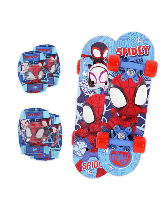 Disney Junior Marvel Spidey and his Amazing Friends Skateboard Combo Set