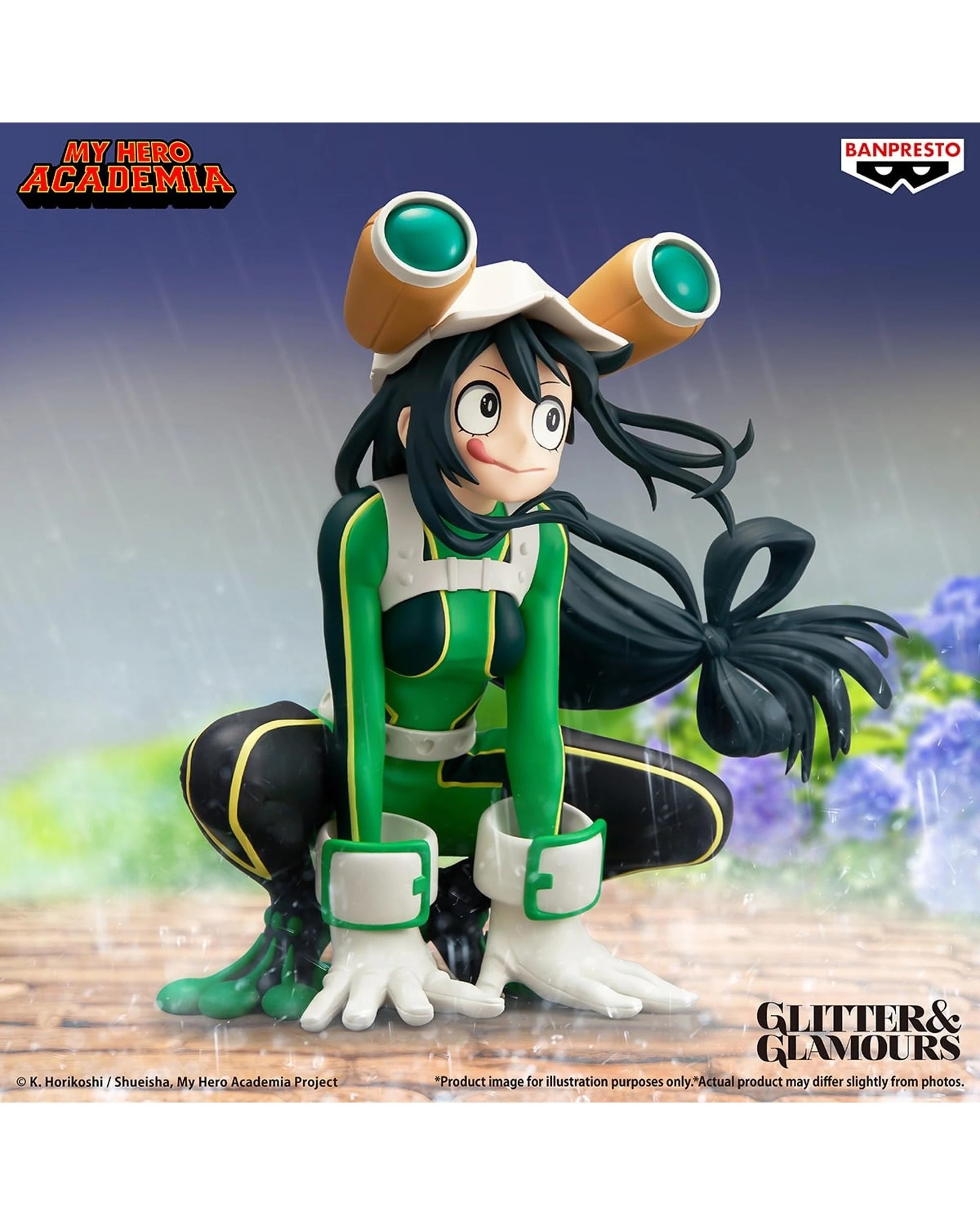 6 Banpresto Glitter and Glamours My Hero Academia Tsuyu Asui Figure, 6 of 6