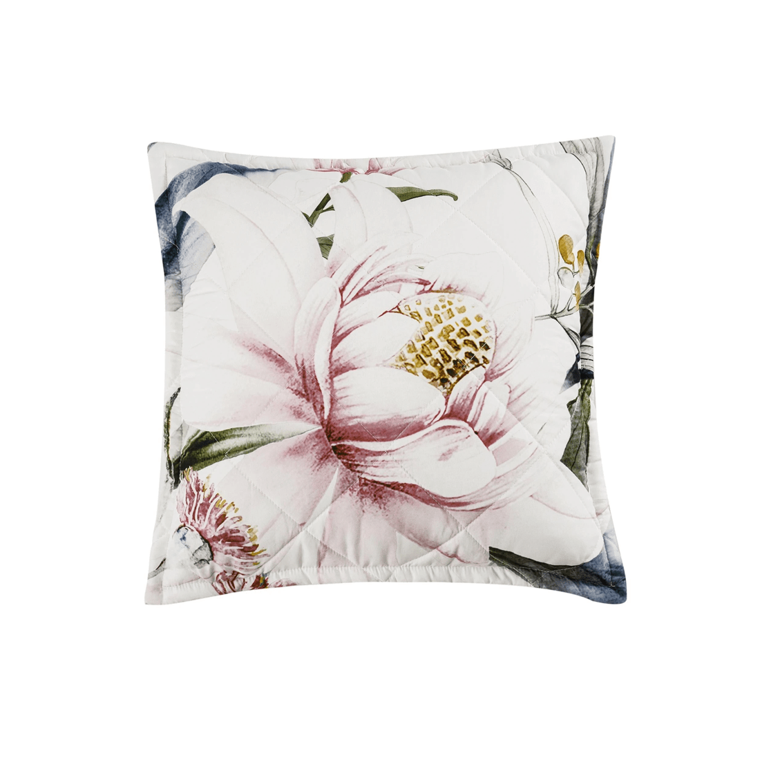 4 Bianca Bedding Indi Quilted Floral Coverlet Set, White Polyester — 1 Coverlet + 2 Pillowcases - White, 4 of 4