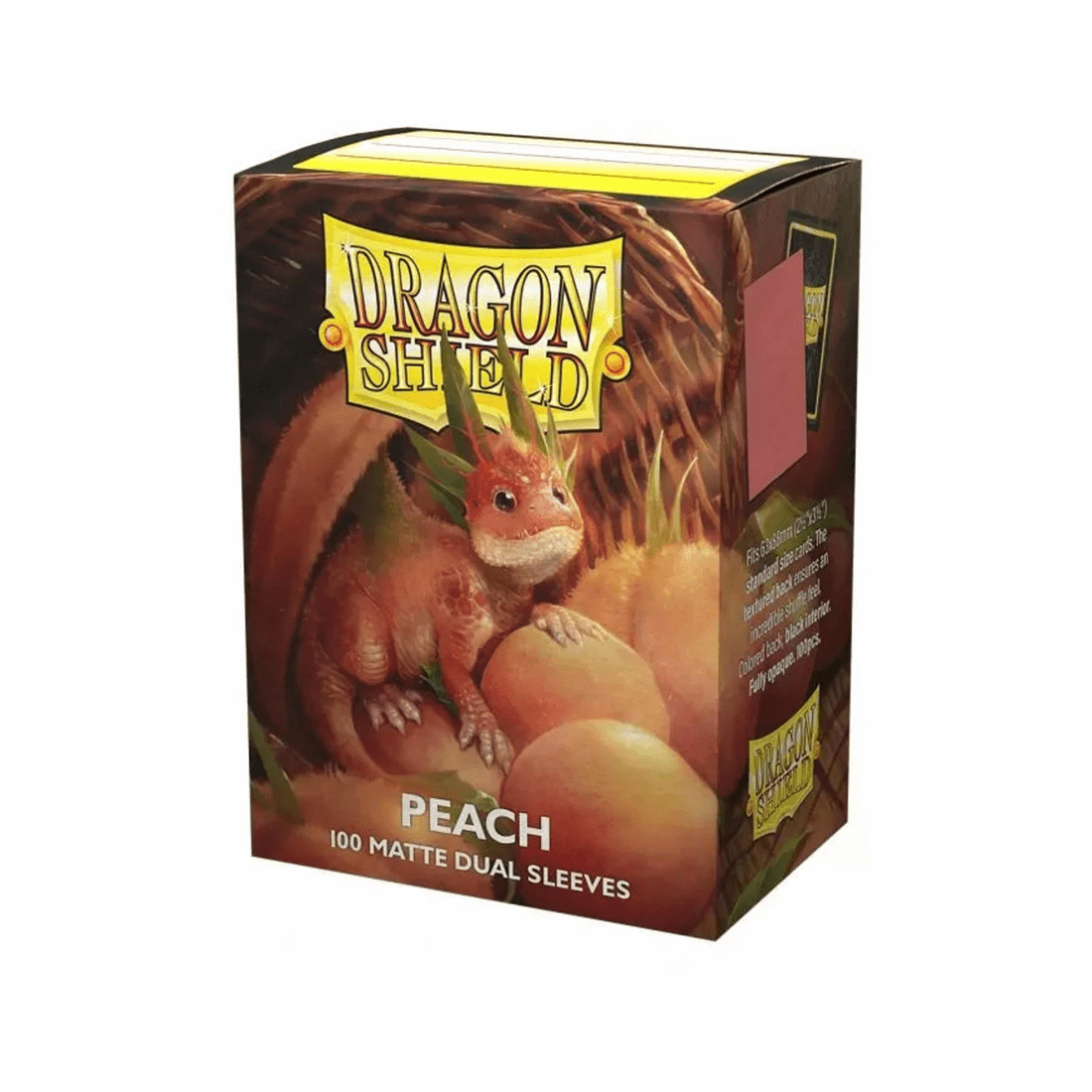 1 Arcane Tinmen Aps Dragon Shield 100 Standard Size Dual Matte Peach Piip Sleeves, 1 of 2