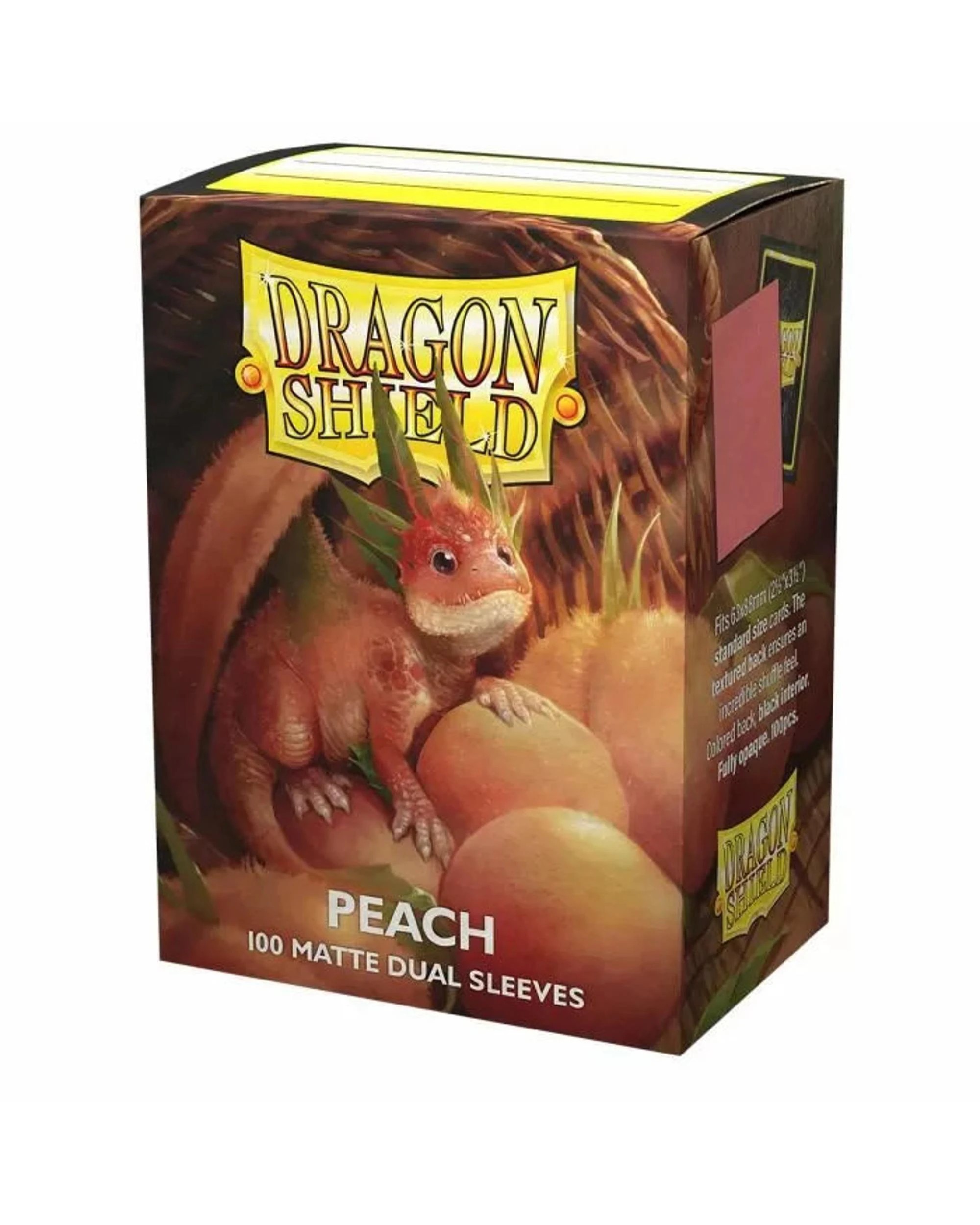 1 Dragon Shield 100 Standard Size Dual Matte Peach Piip Sleeves, 1 of 2