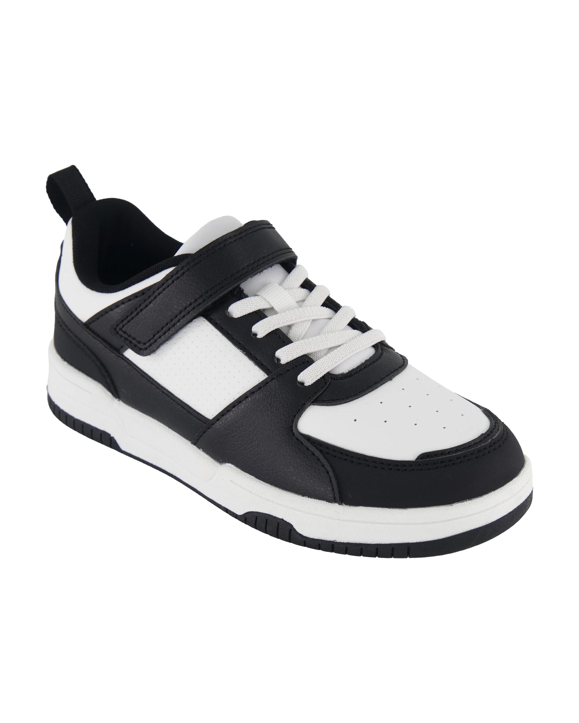 1 Senior Low Top Sneakers Blk Wht, 1 of 5