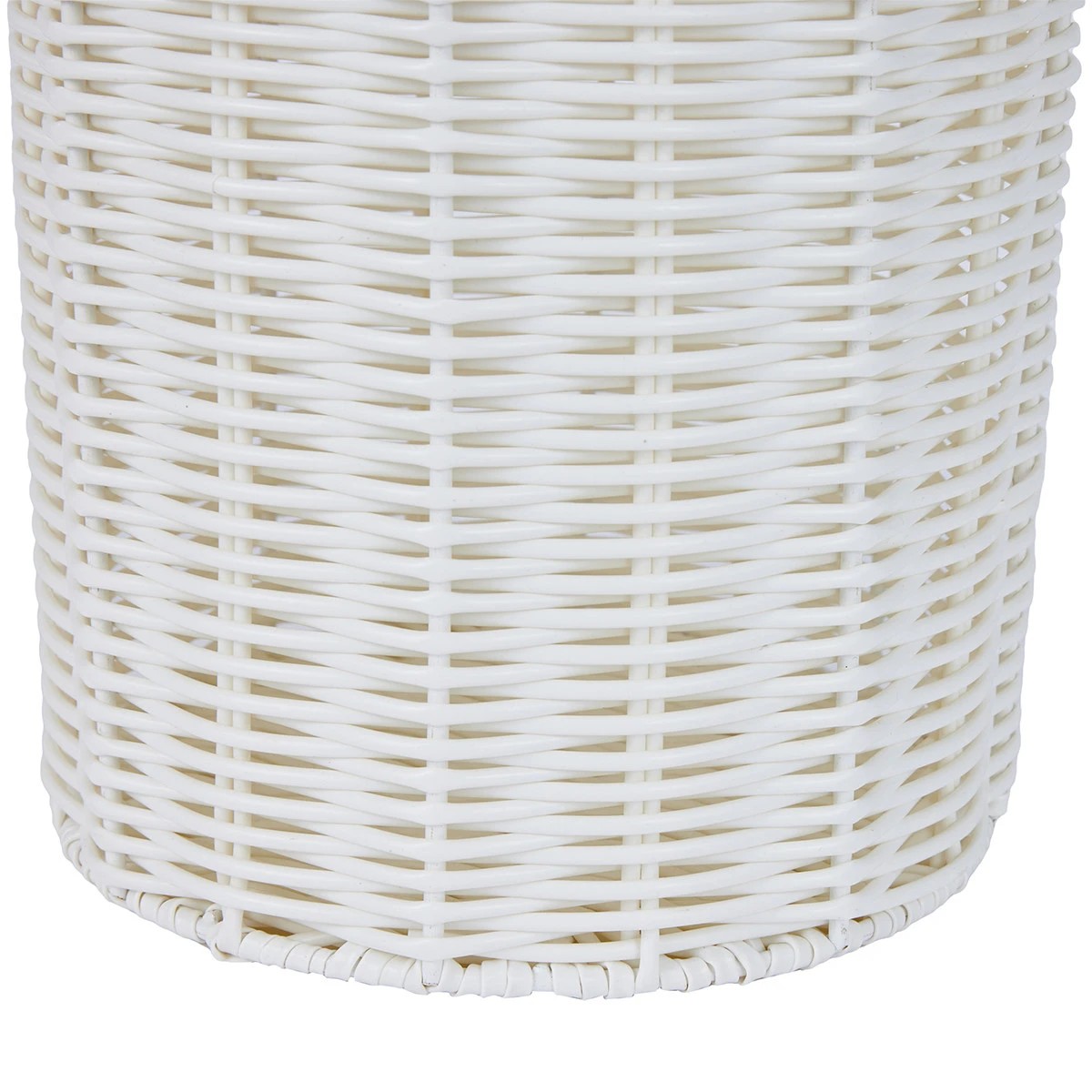 7 White Rattan Look Toilet Roll Holder, 7 of 8