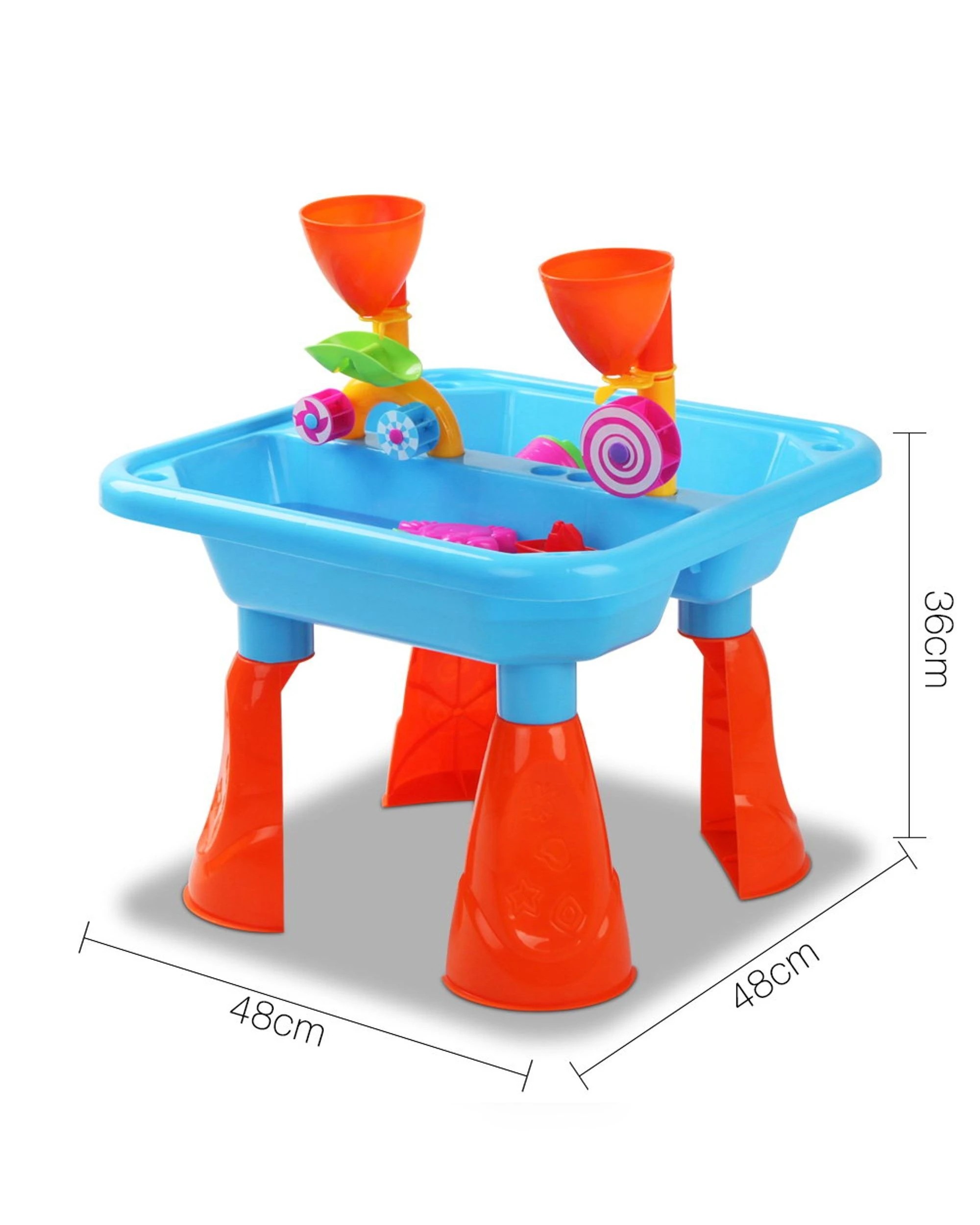 3 Keezi Kids Sandpit Pretend Play Sets Beach Toys Outdoor Sand Water Table Set
 - Blue, 3 of 3