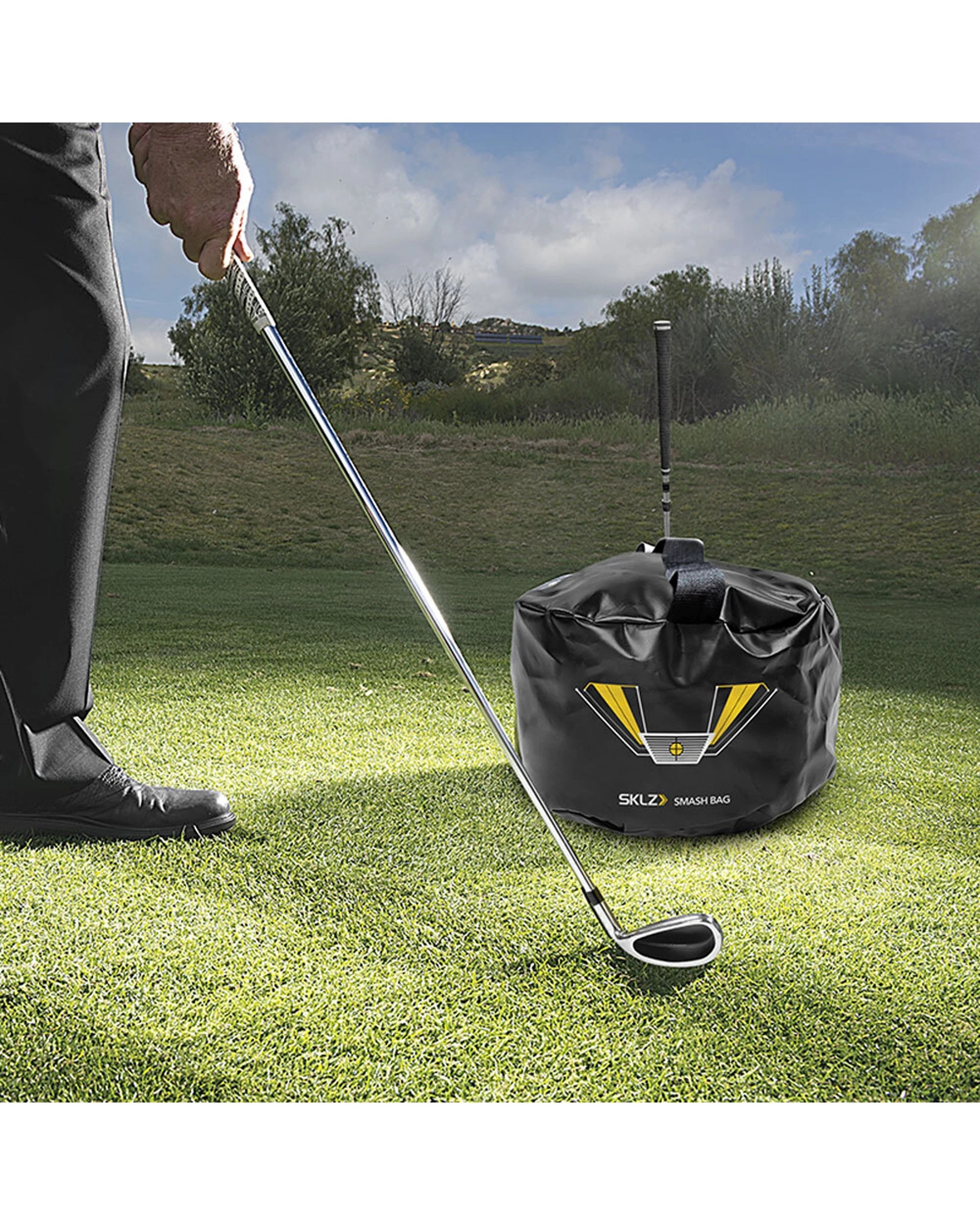 6 Sklz Golf Trainer Smash Bag for Impact Feedback and Swing Accuracy Training - Black, 6 of 6
