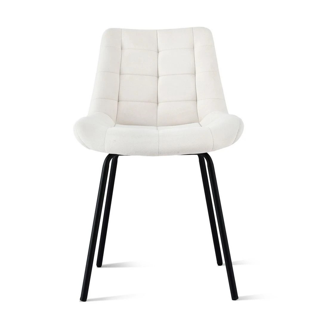 3 Artiss 2x Dining Chairs Velvet Tufted Kitchen Lounge Cafe Accent Chair - Natural, 3 of 6