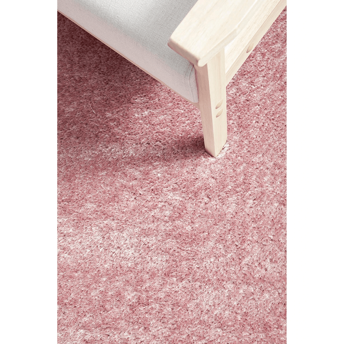6 RUG CULTURE Sienna Blush Shag Rug - 5 cm Pile, Power-Loomed in Turkey - Pink, 6 of 7