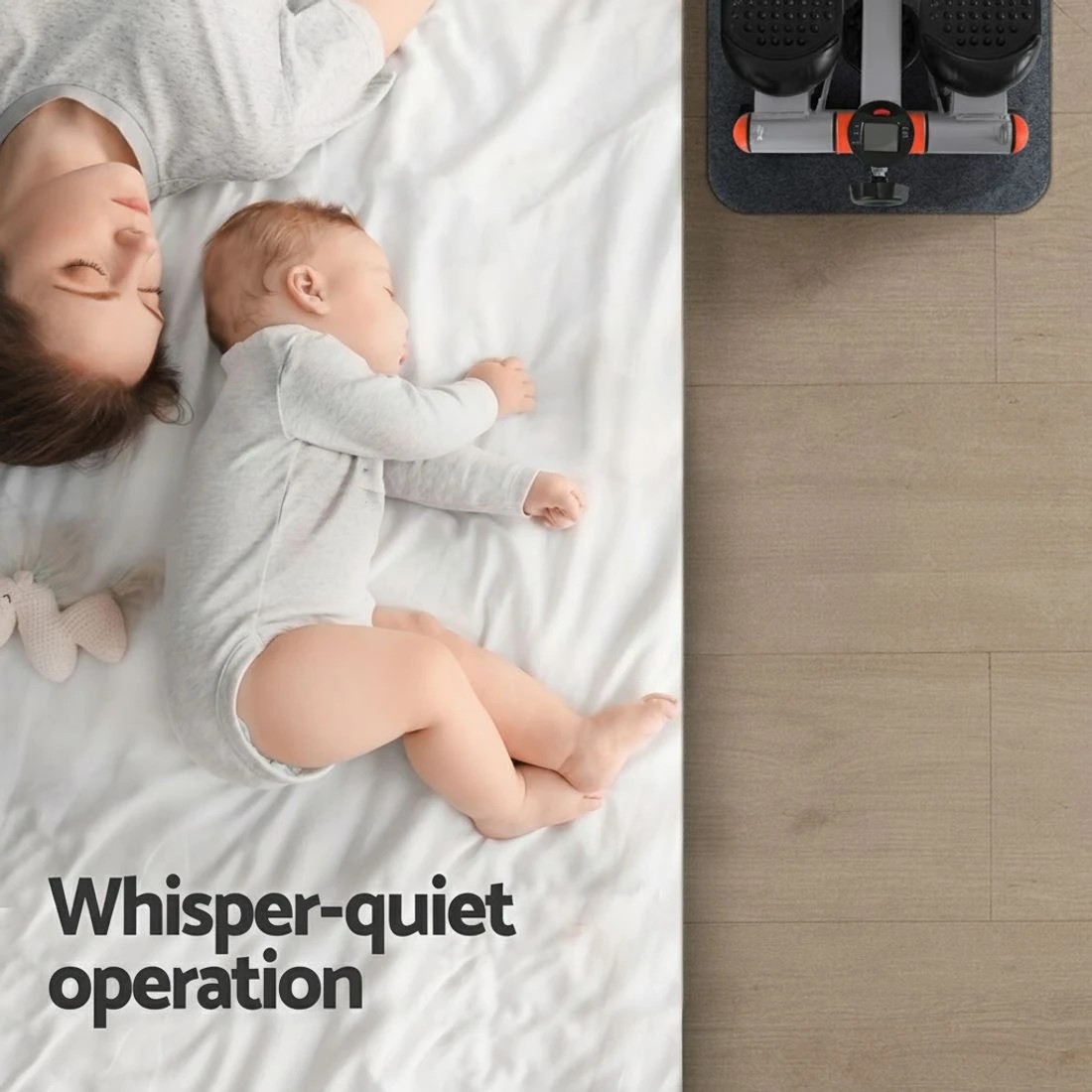 7 Everfit Mini Stepper with Resistance Rope Aerobic for Exercise Compact Home Workout - Black, 7 of 7