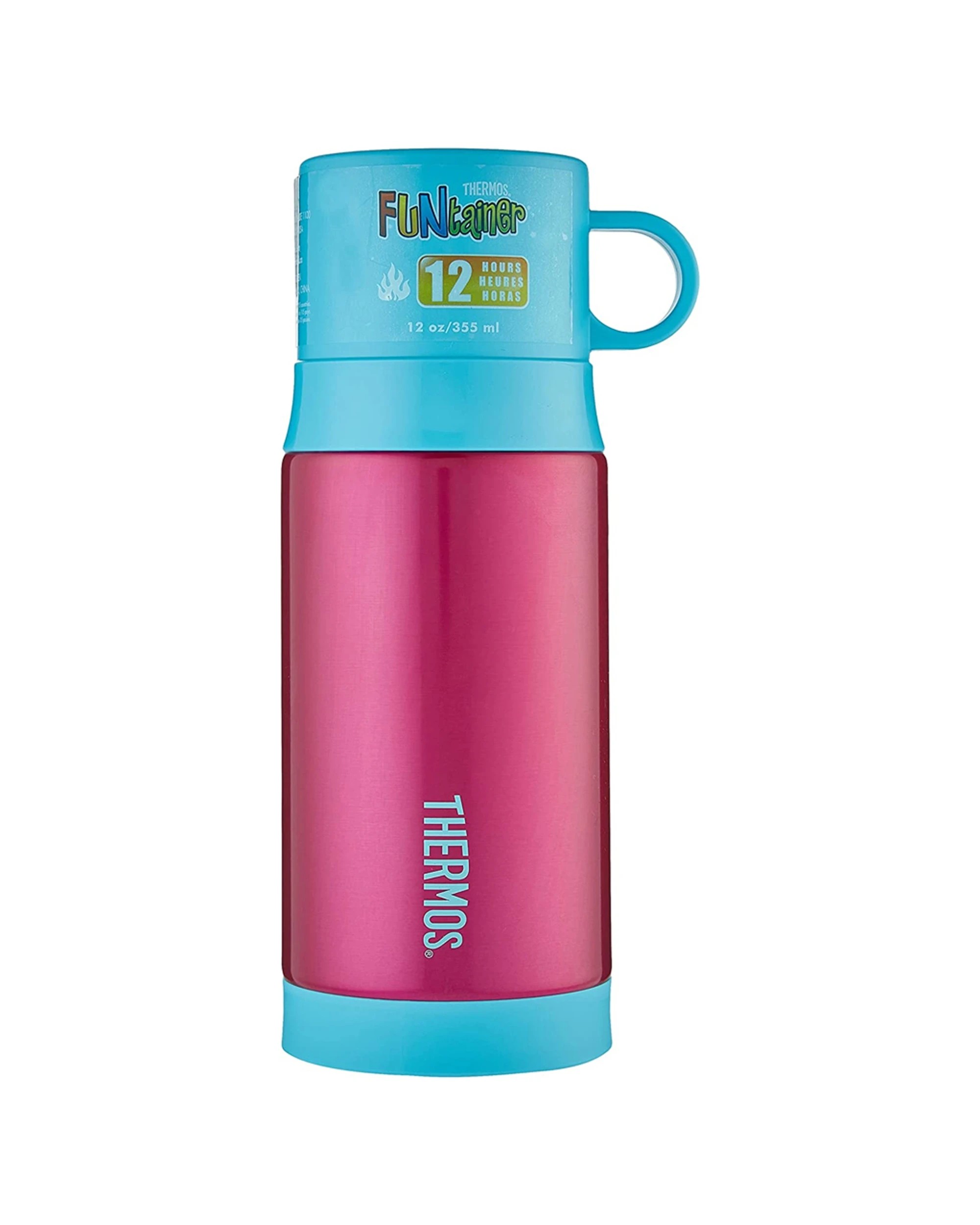 1 Thermos 355Ml Funtainer Vacuum Insulated Drink Bottle Leakproof Portable - Pink, 1 of 1