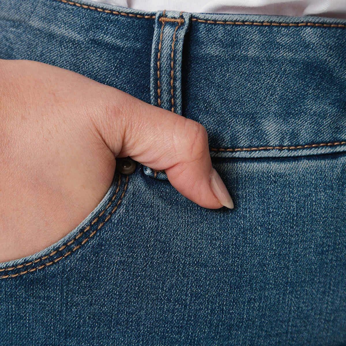 6 Shapewear Jeans MID WASH, 6 of 9
