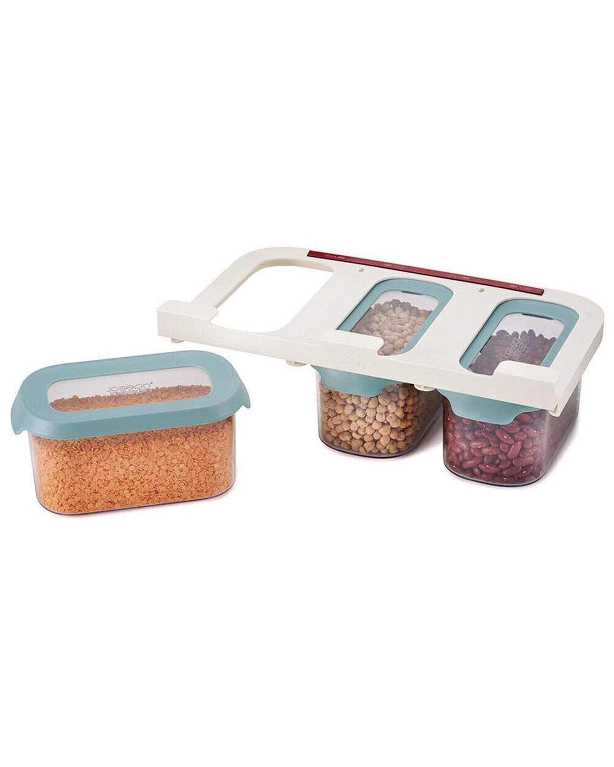 5 Joseph Joseph CupboardStore 3 x 900ml Food Storage Container Set Light Opal 81111, 5 of 10