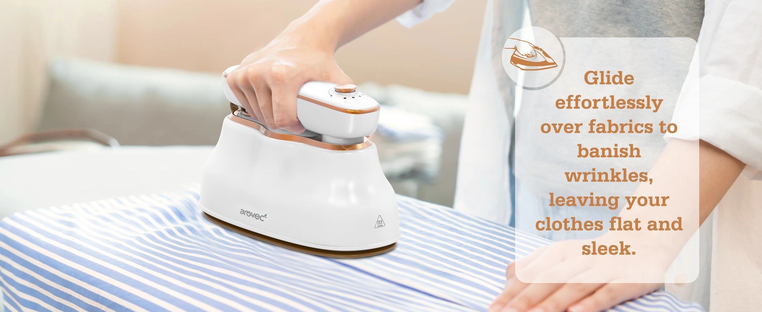 3 Arovec Garment Steamer 2 in 1 Iron and Clothes Hand Steamer, 3 of 3