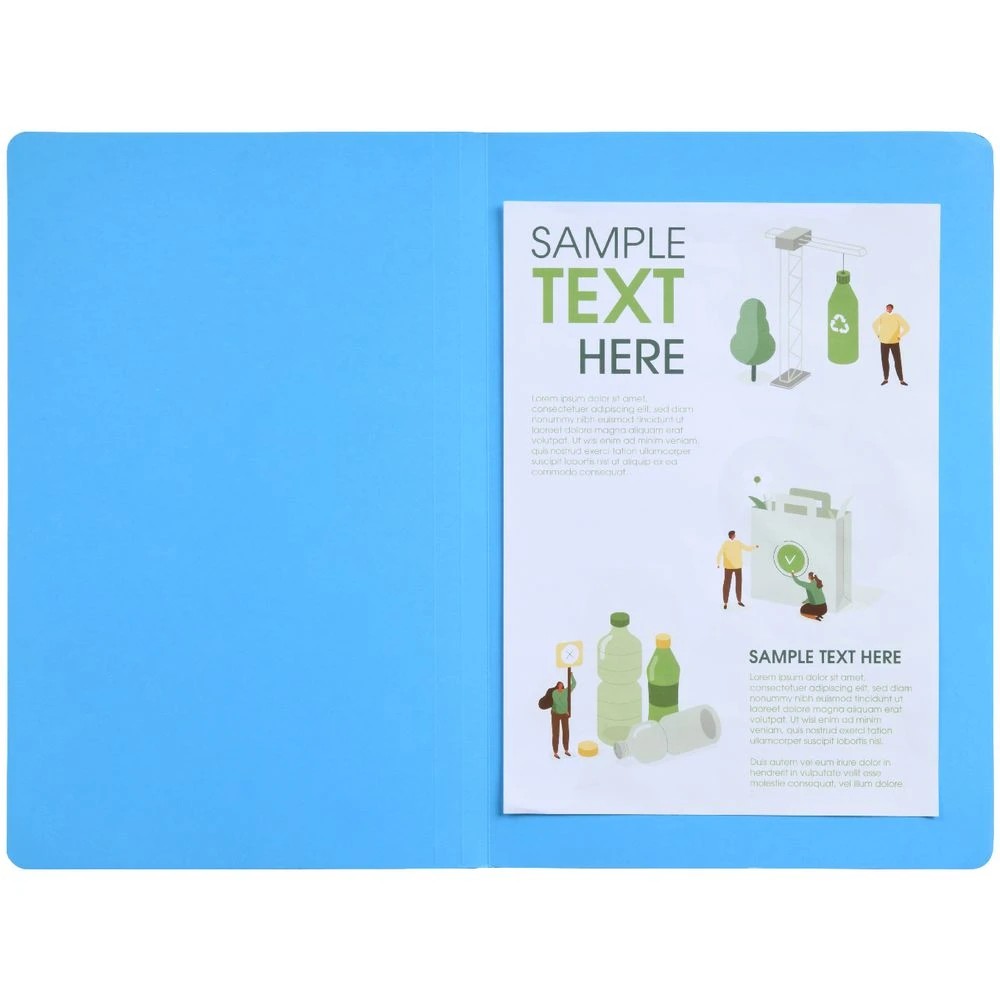 2 J.Burrows Foolscap Manila Folder Blue 25 Pack, 2 of 4