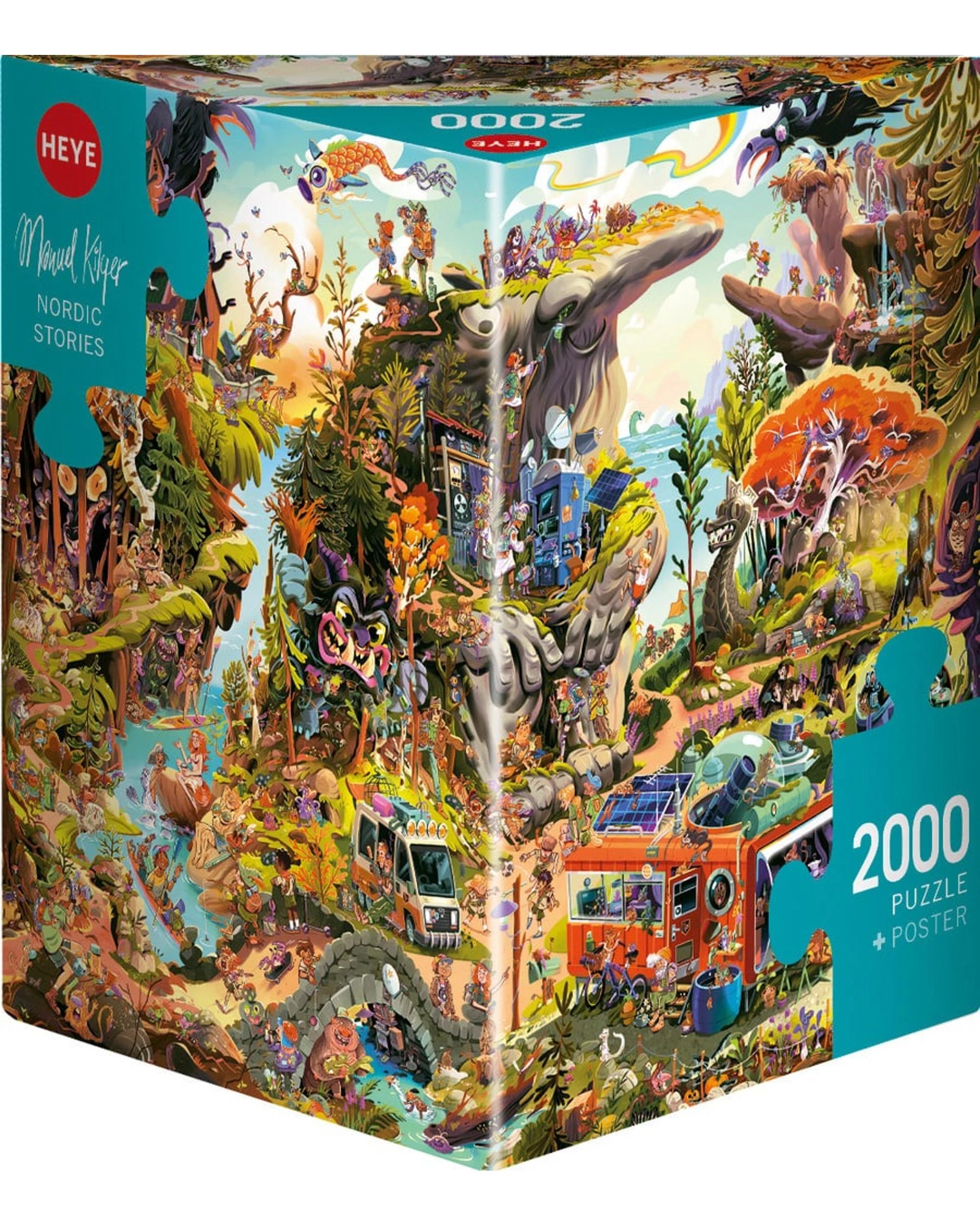 1 Heye Kilger Nordic Stories 2000 Piece Puzzle, 1 of 1