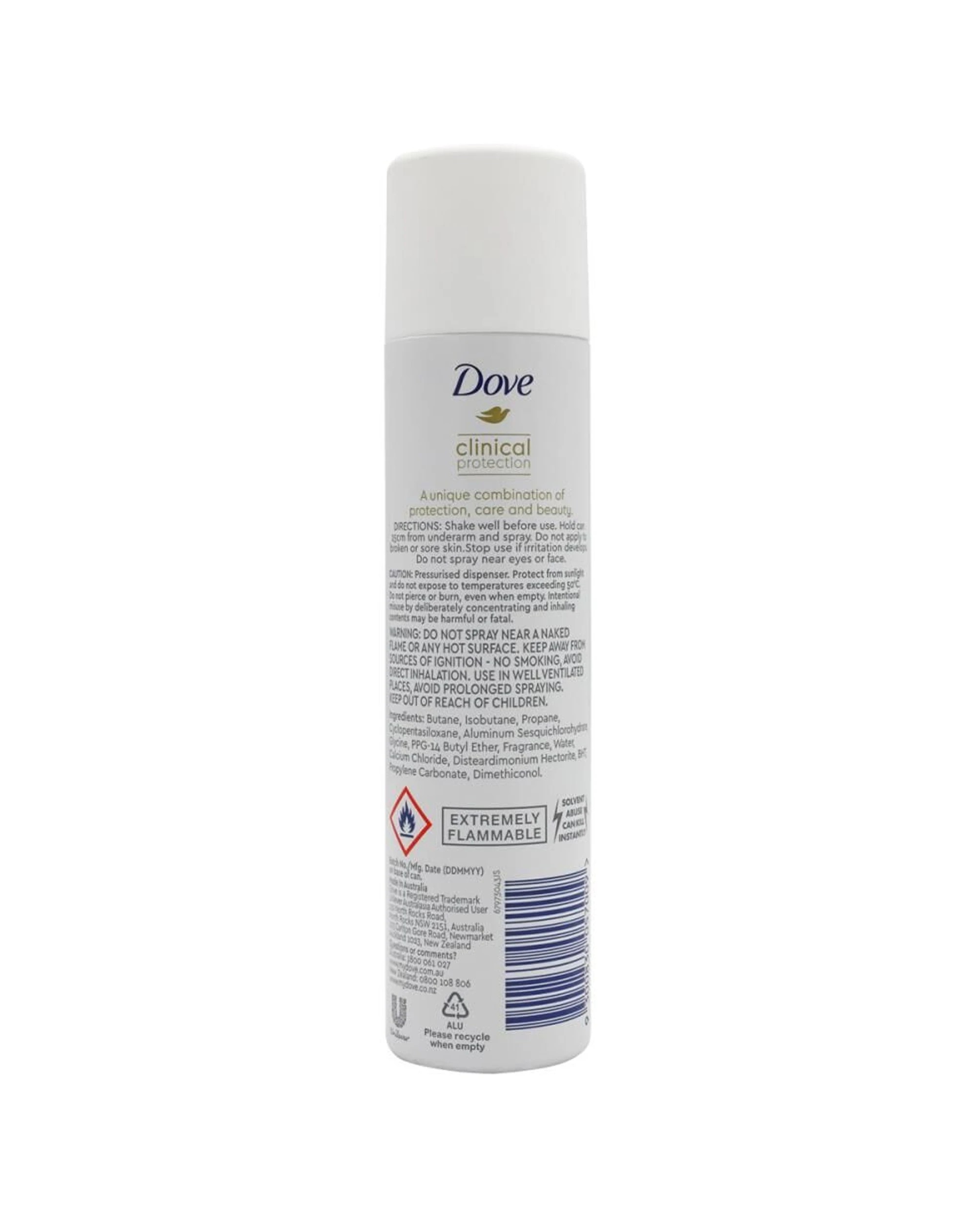 3 Dove 6pk Clinical Protection Deodorant Spray Pomegranate Antiperspirant 109ml - White, 3 of 4