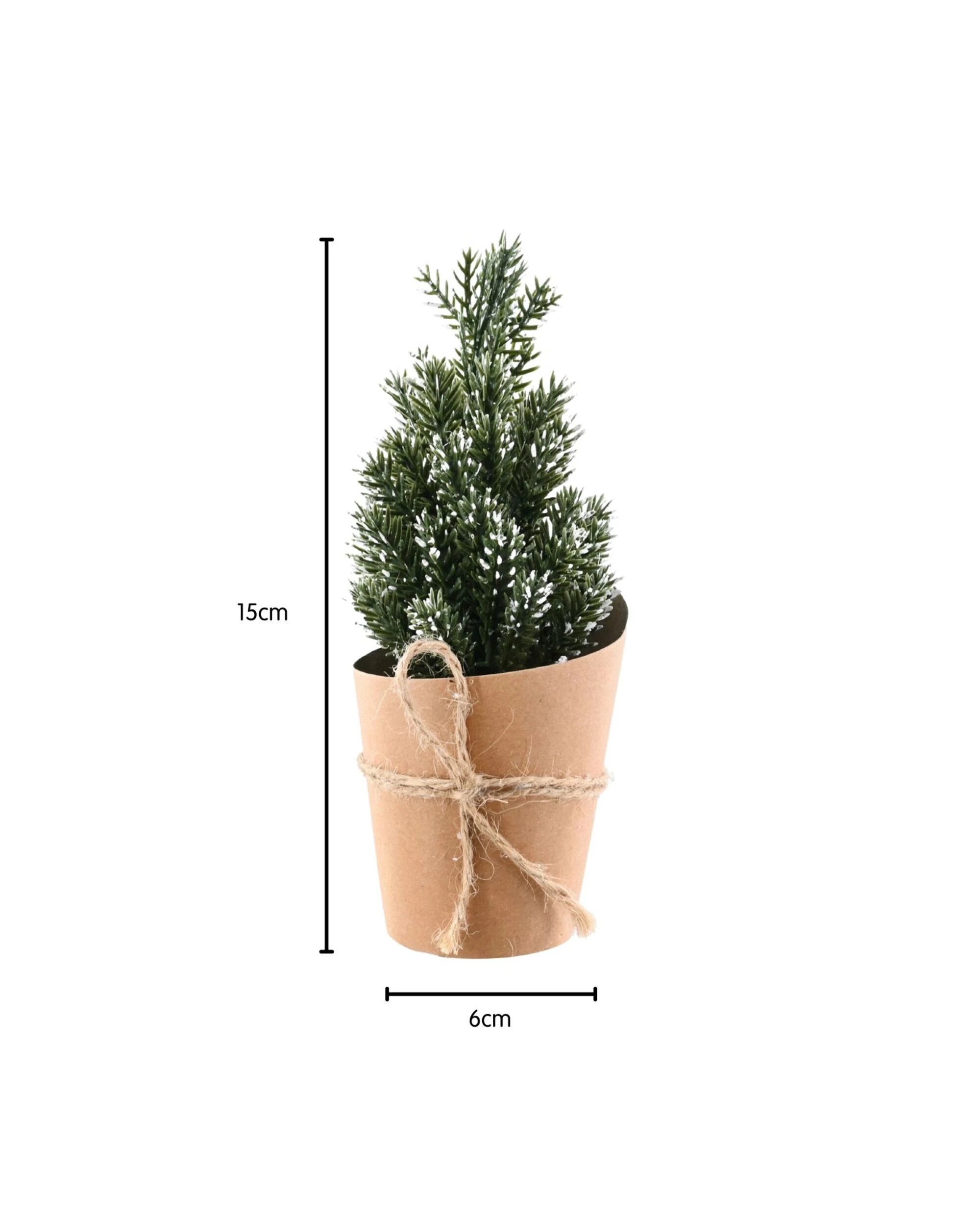 3 Uncle Bills Mini Artificial Pine Tree Decoration 15cm - Assorted, 3 of 3