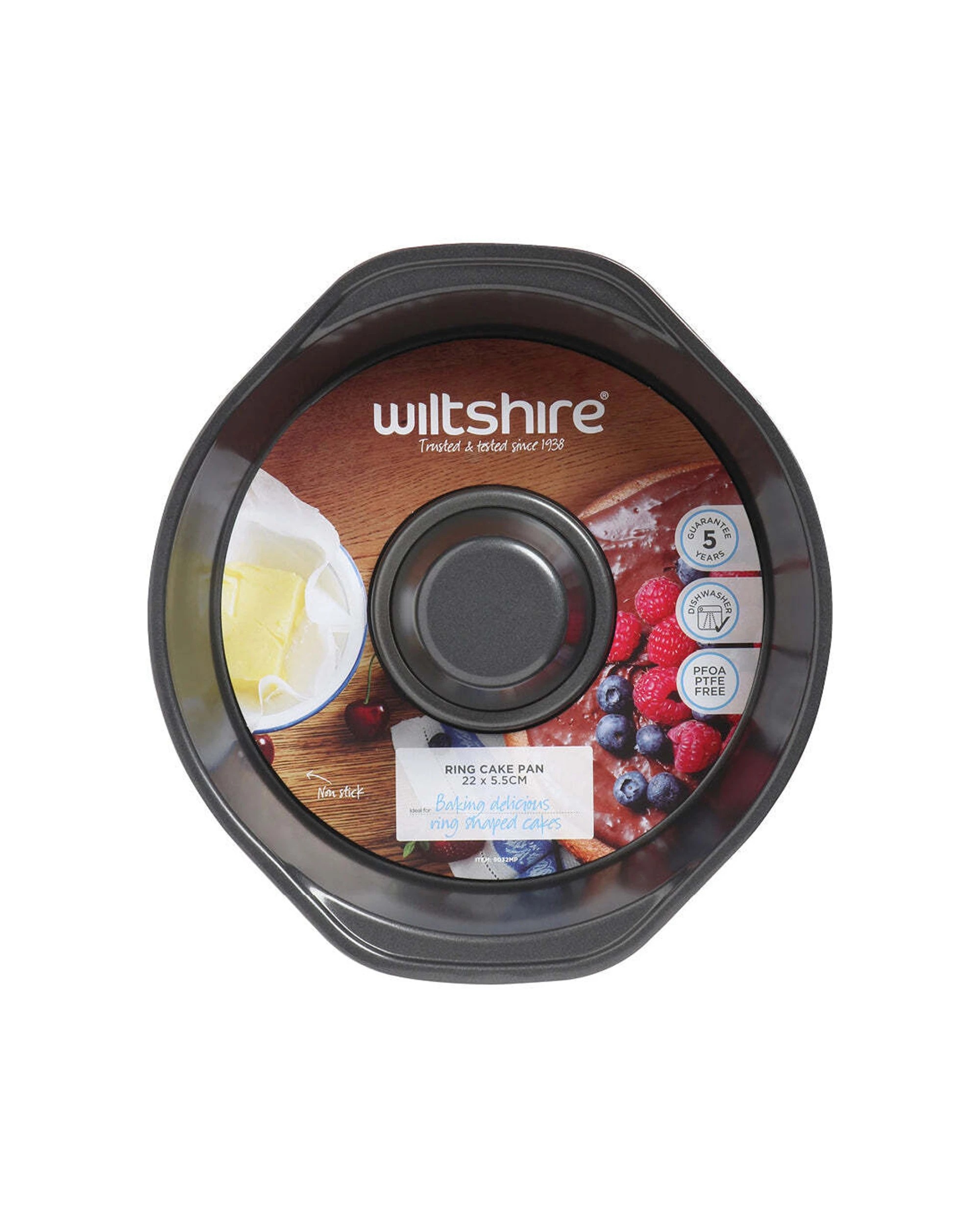 2 Wiltshire Easybake Non-stick Round Ring Cake Pan Oven Safe Baking Tin 22cm
 - Natural, 2 of 3