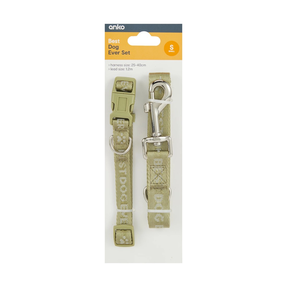5 Best Dog Ever Collar and Lead Set - Small, Green, 5 of 5