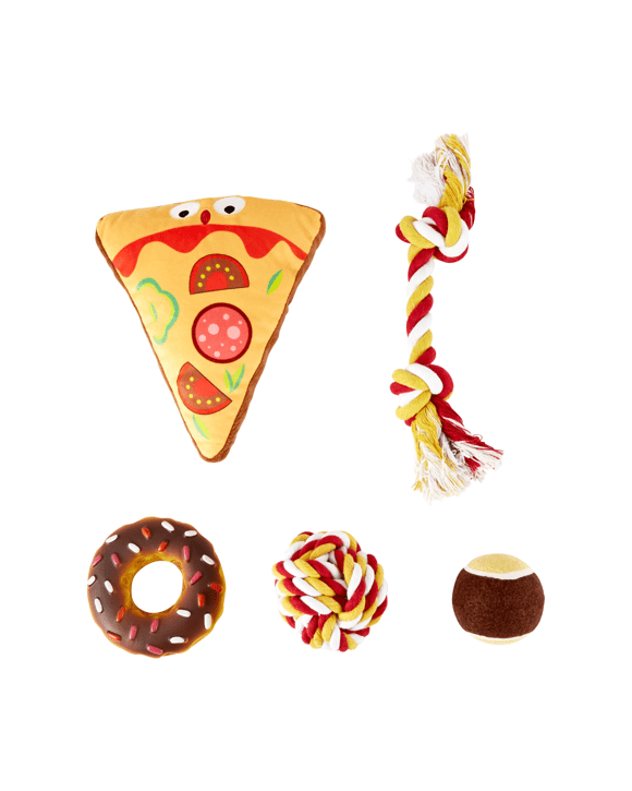 5 Pack Pet Toy Fast Food