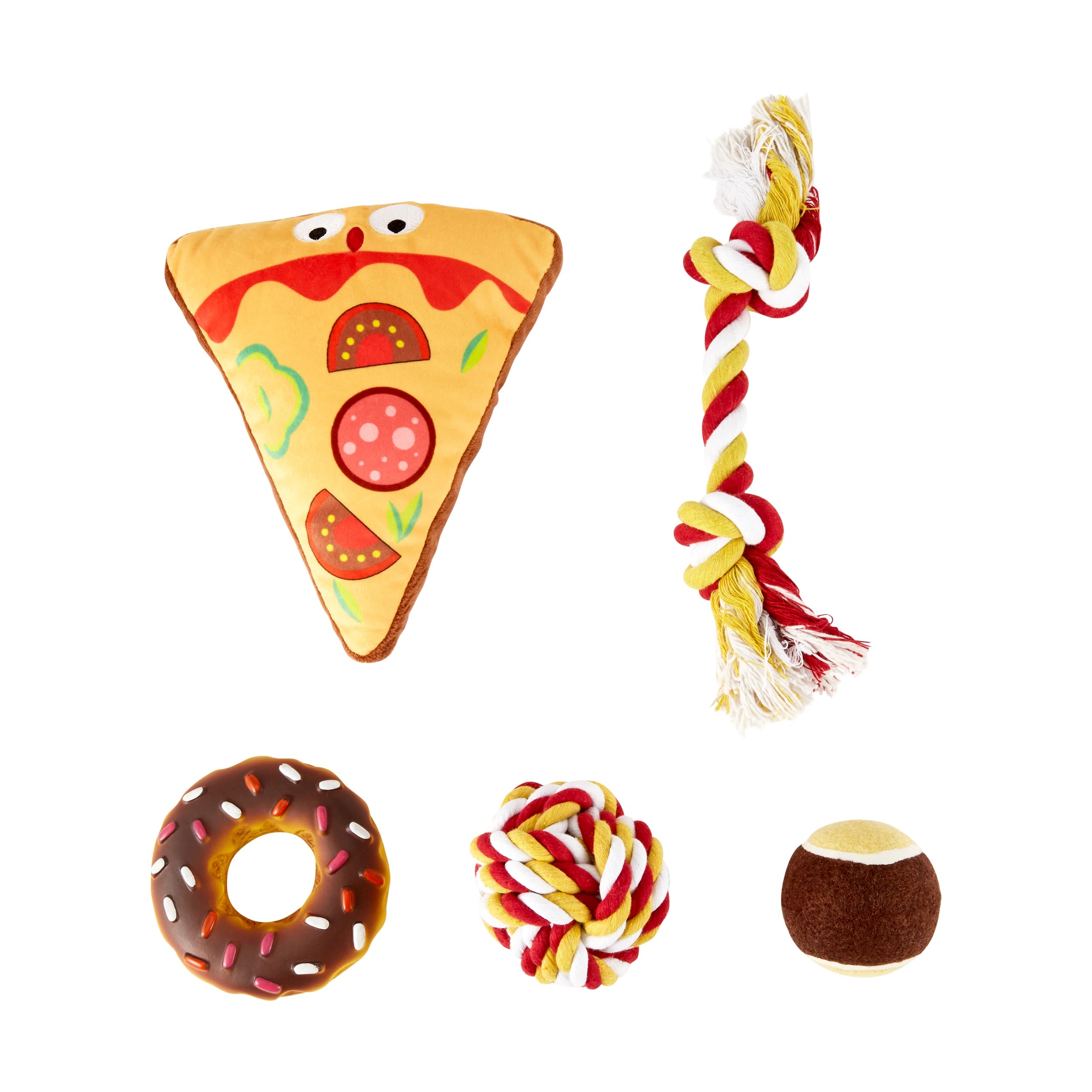 1 5 Pack Pet Toy Fast Food, 1 of 6