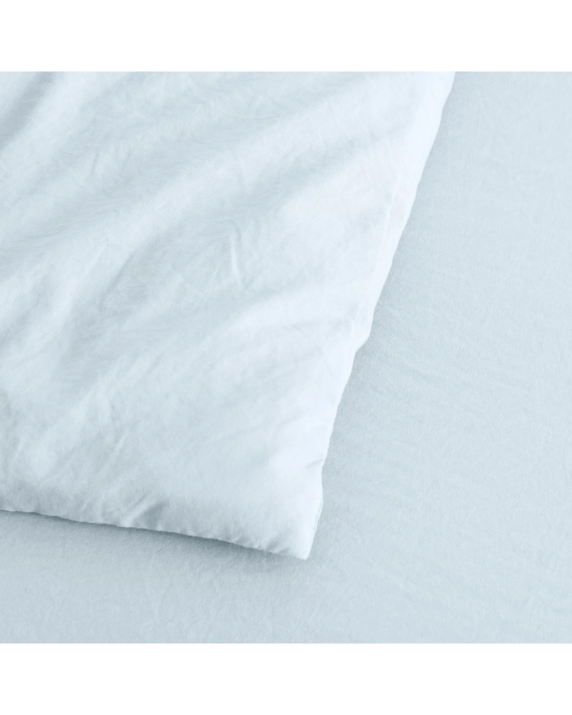 3 Dreamaker Superfine Washed Microfibre Quilt Cover Set - Double Bed - Ice Blue, 3 of 7