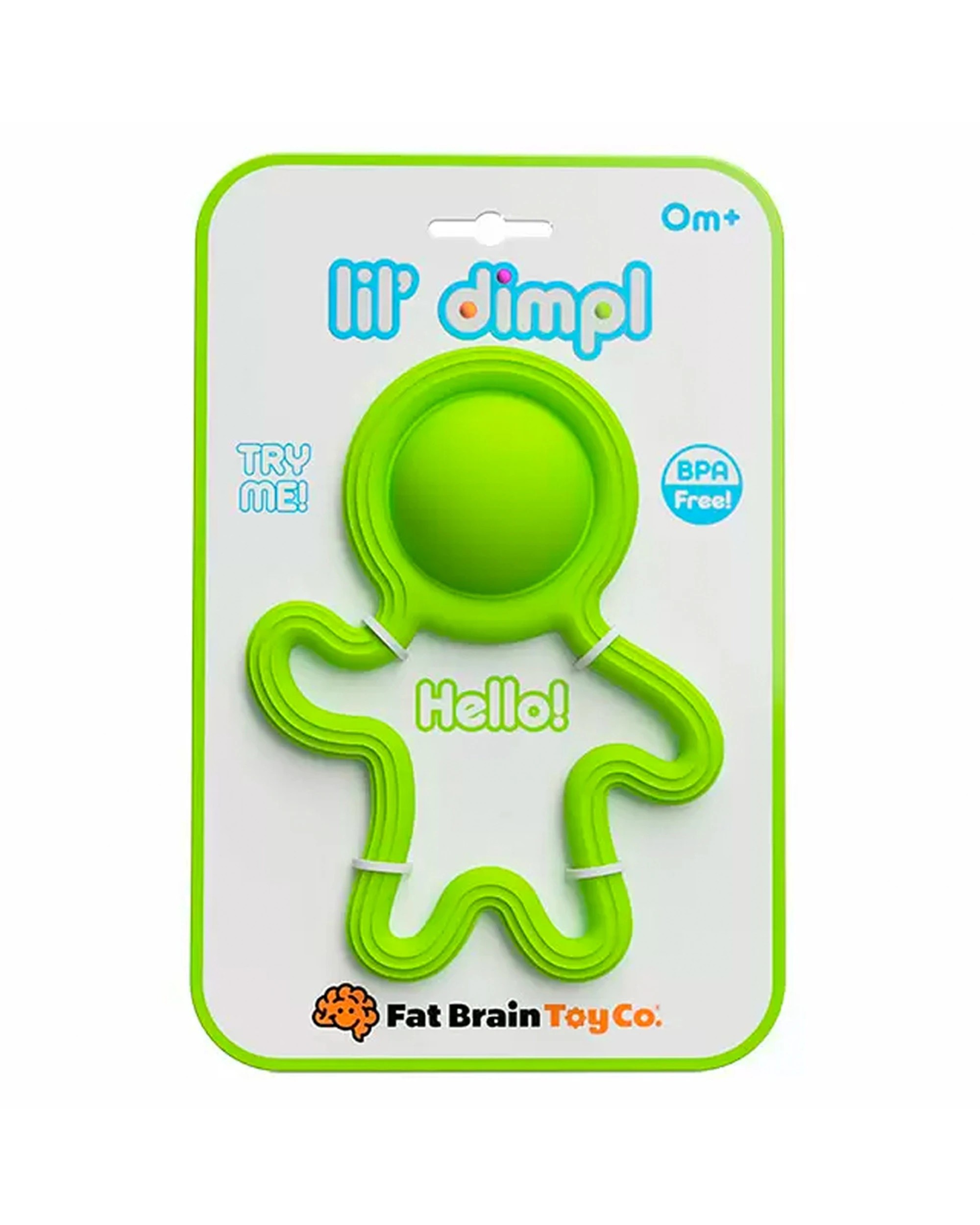 2 Fat Brain Toy Co. Lil Dimpl Newborn Baby Toddler Silicone Teether Toy - Multi, 2 of 3