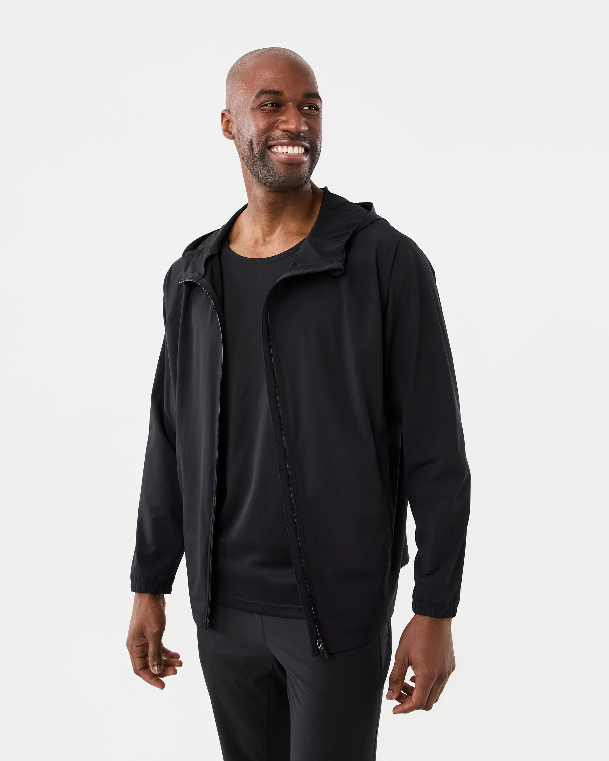 8 Active Mens Everyday Lightweight Jacket Black, 8 of 8
