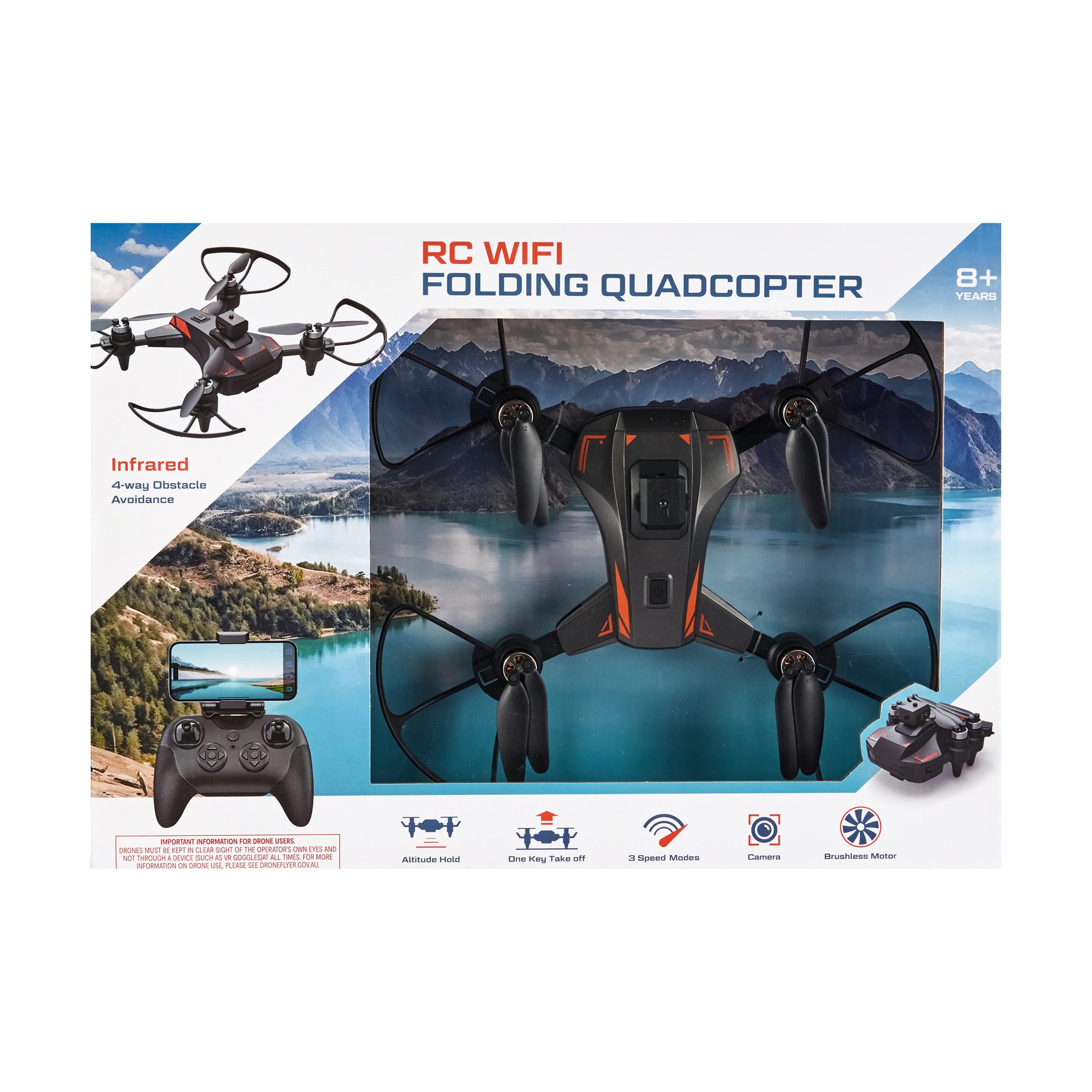 1 RC Wi-Fi Folding Quadcopter, 1 of 10