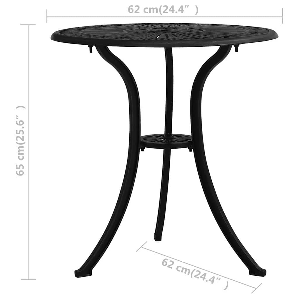 6 vidaXL Garden table Decorative Inlays - Black, 6 of 6