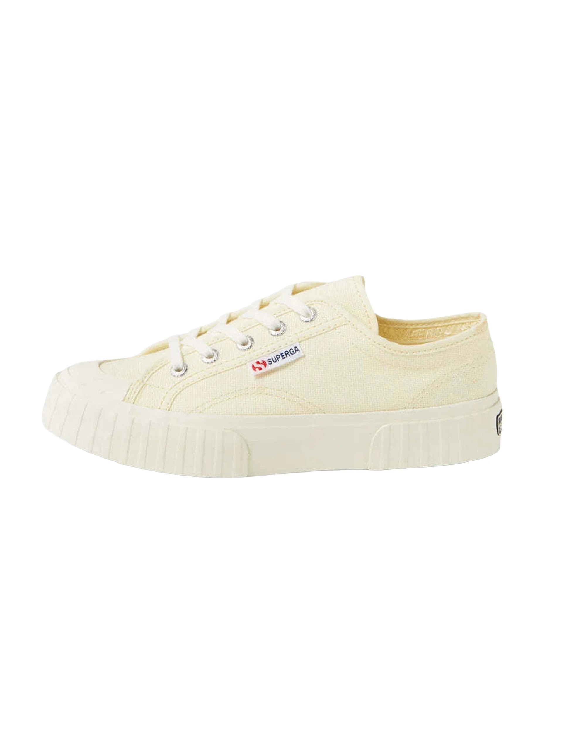 1 Superga 2630 Stripe Canvas Casual Sneakers Lace-Up Shoes - 7.5 - Beige, 1 of 4