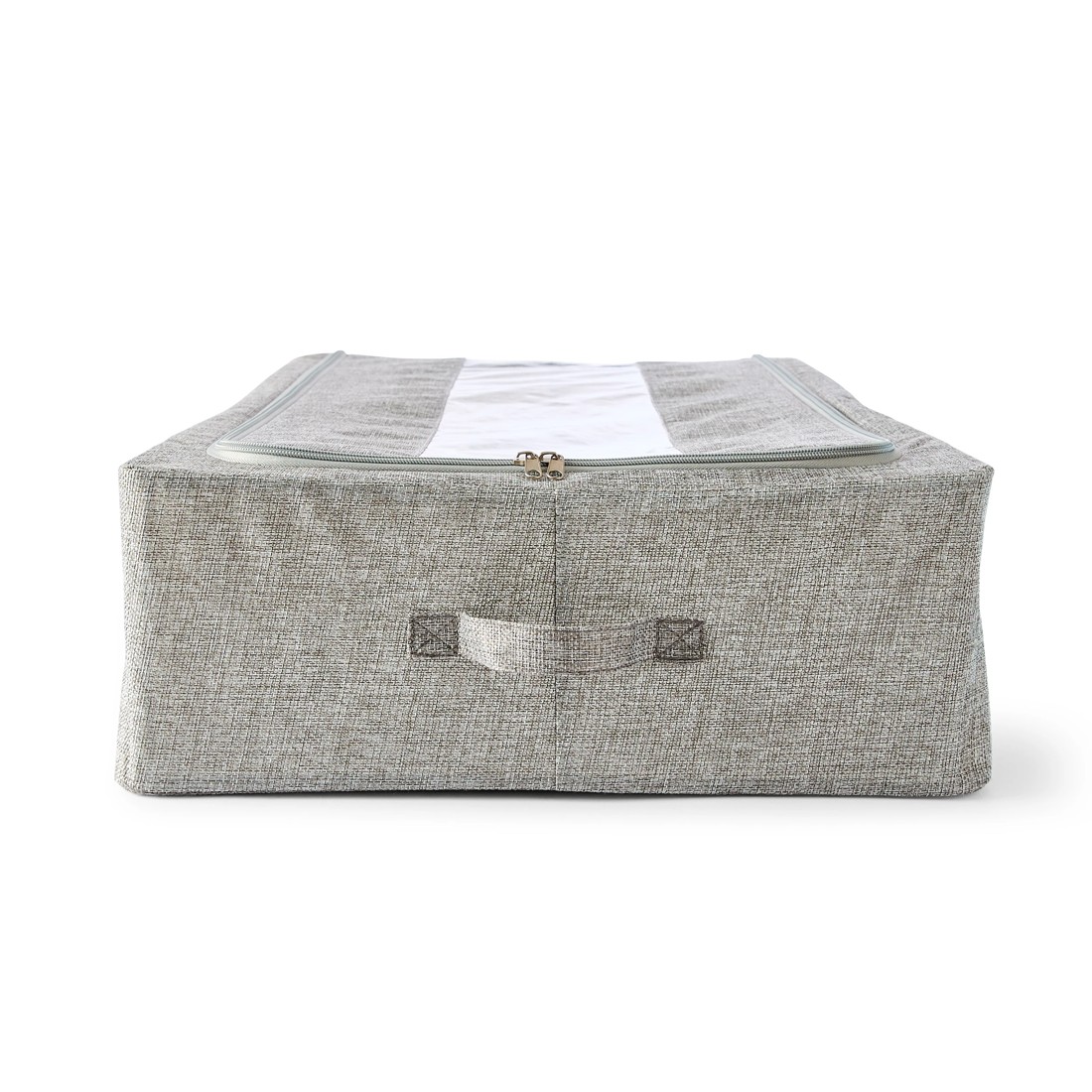 6 Linen Look Underbed Collapsible Box - Charcoal, 6 of 8
