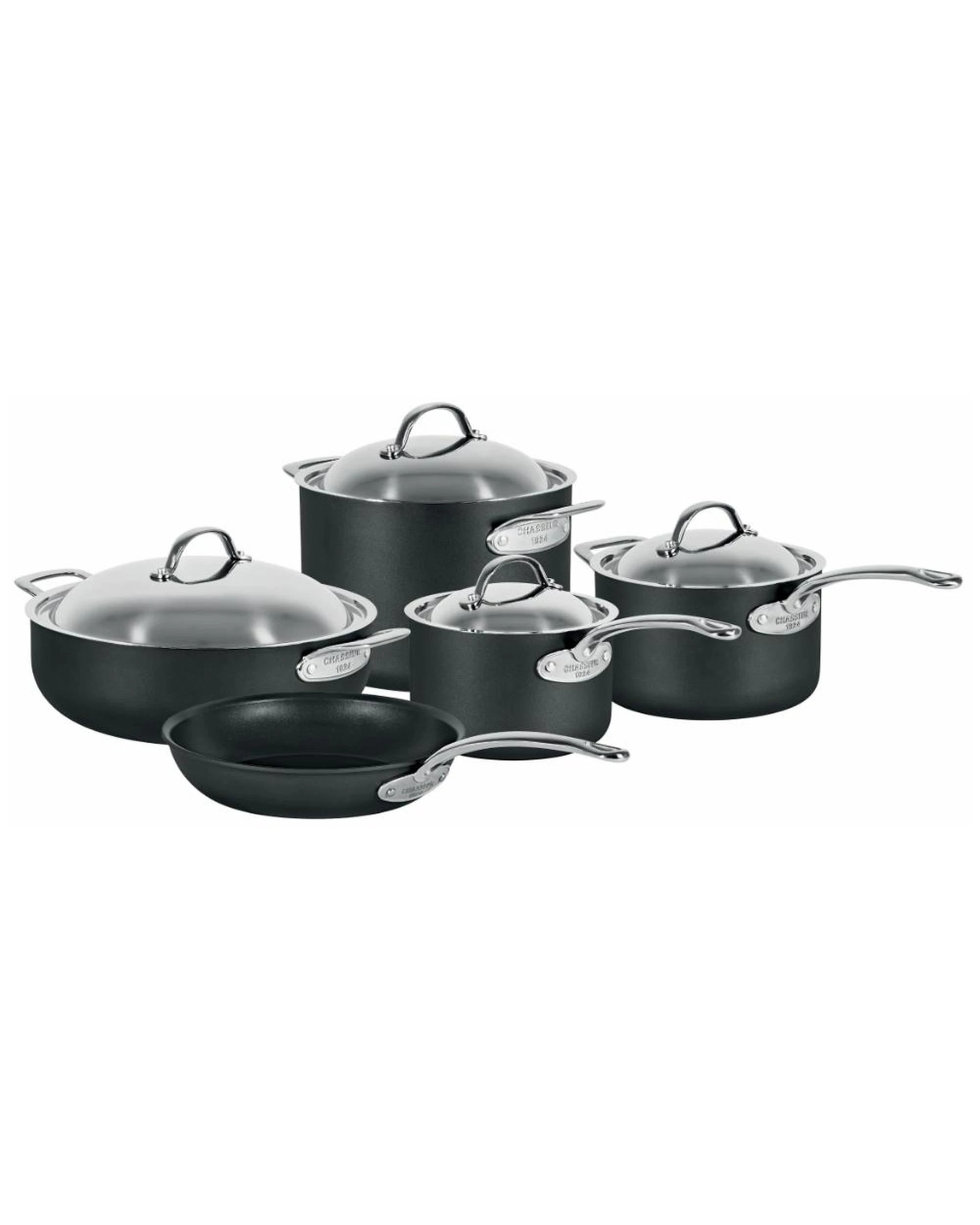 1 Chasseur Cinq Etoiles Hard Anodised Cookware 5 Piece Set, 1 of 1