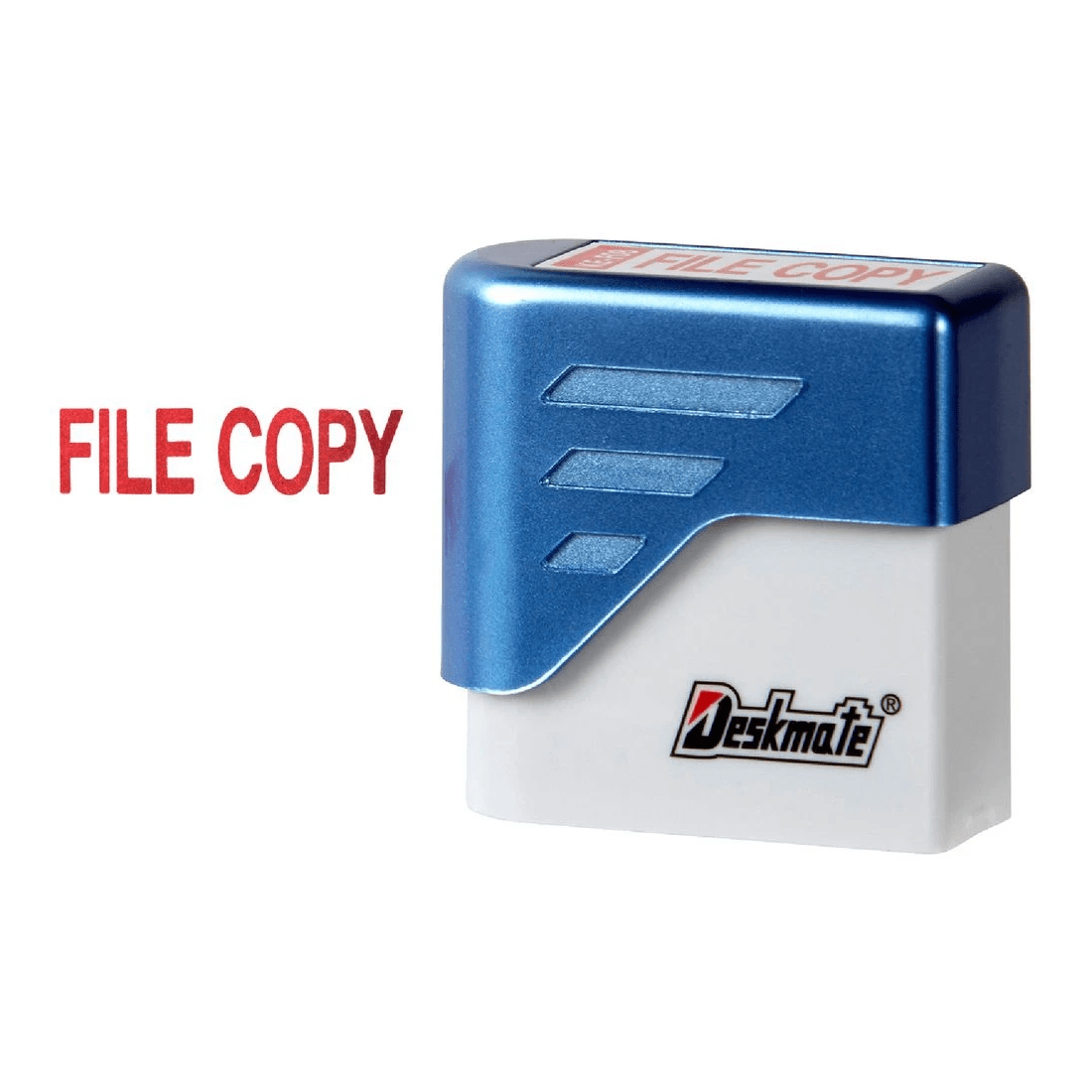 1 Deskmate Pre-Inked Office Stamps File Copy Red, 1 of 3