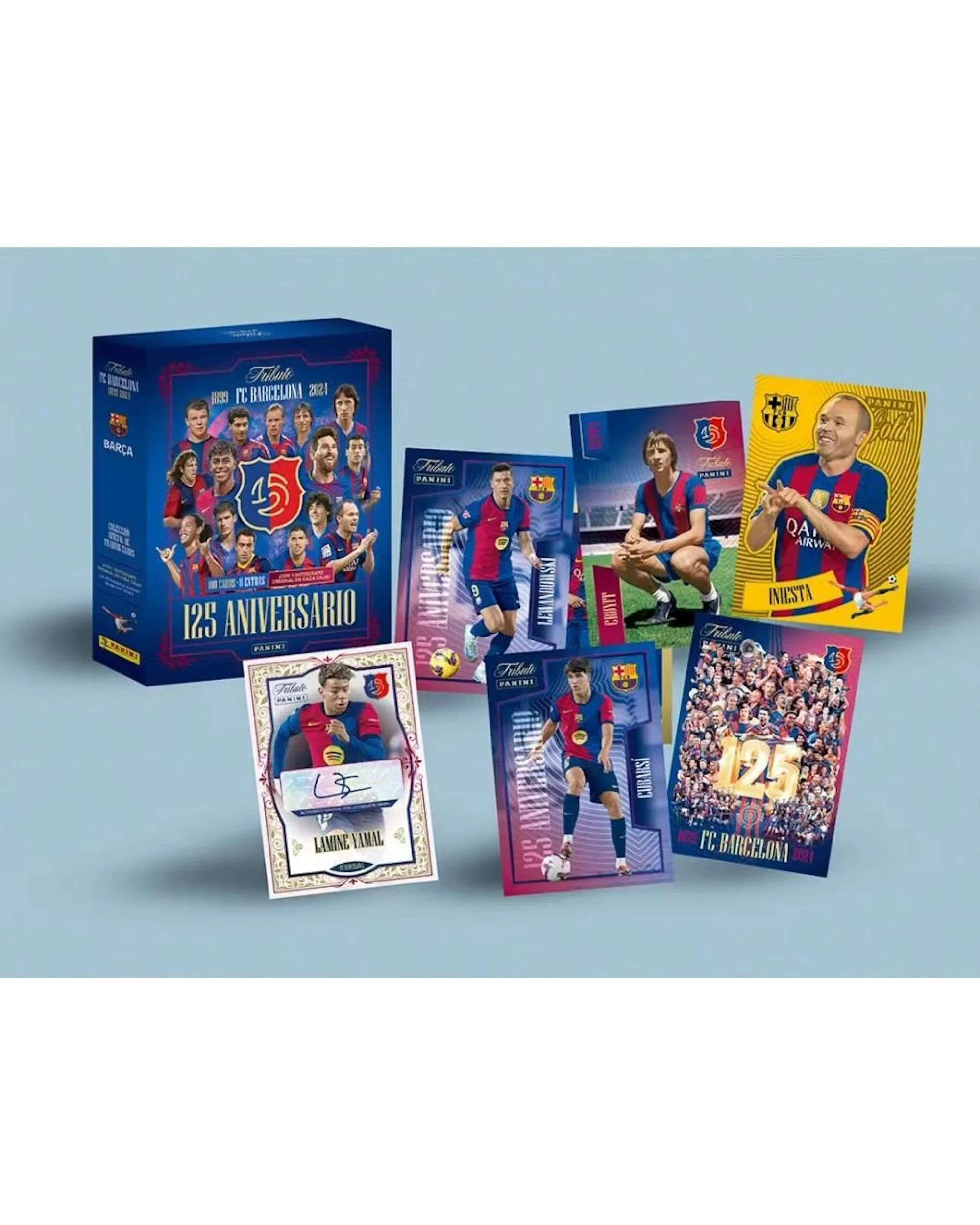 2 Panini 2024/2025 FC Barcelona Tribute 125th Anniversary Soccer Hobby Box, 2 of 3