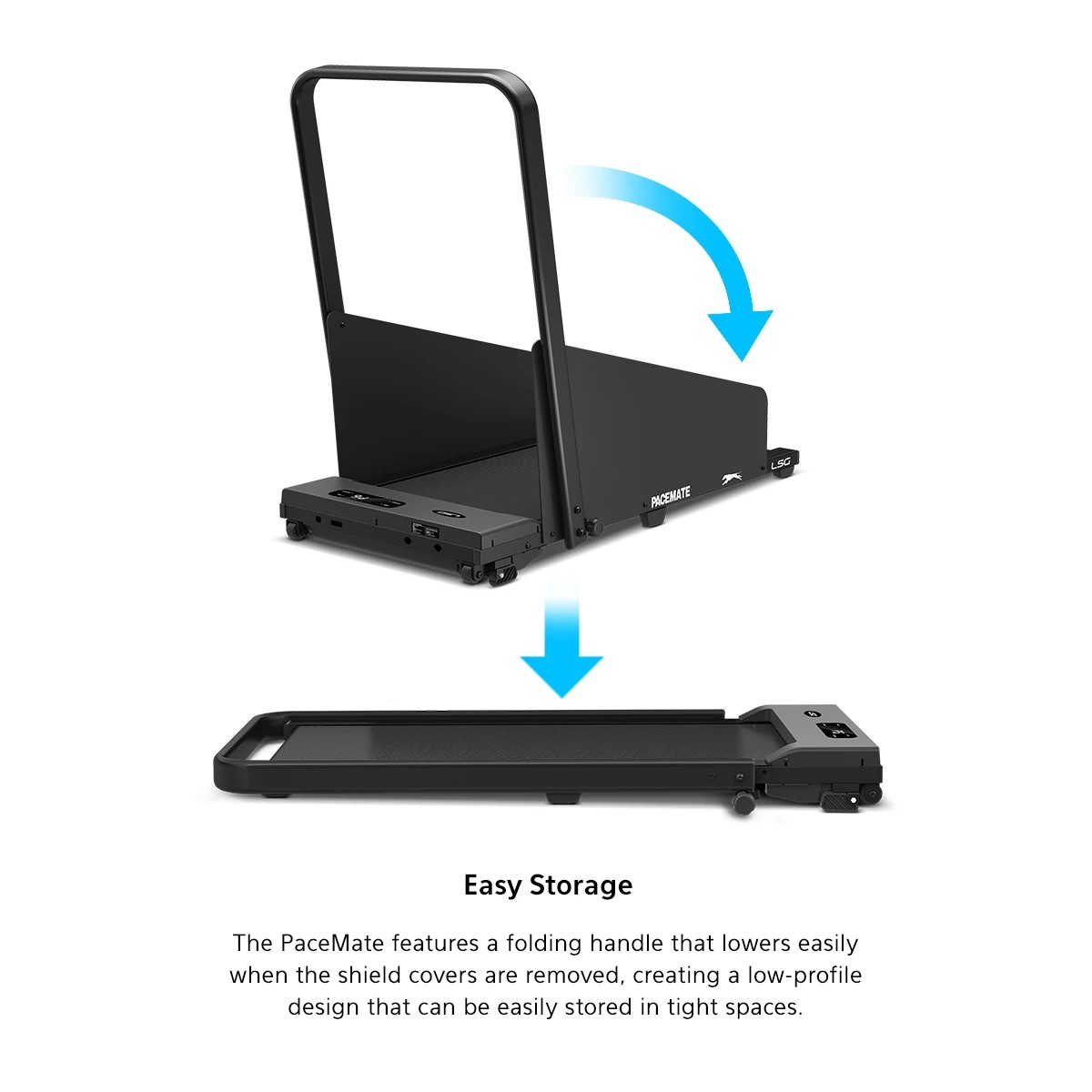 7 LSG PaceMate 2-in-1 Dog Treadmill & Walking Pad - Black, 7 of 9