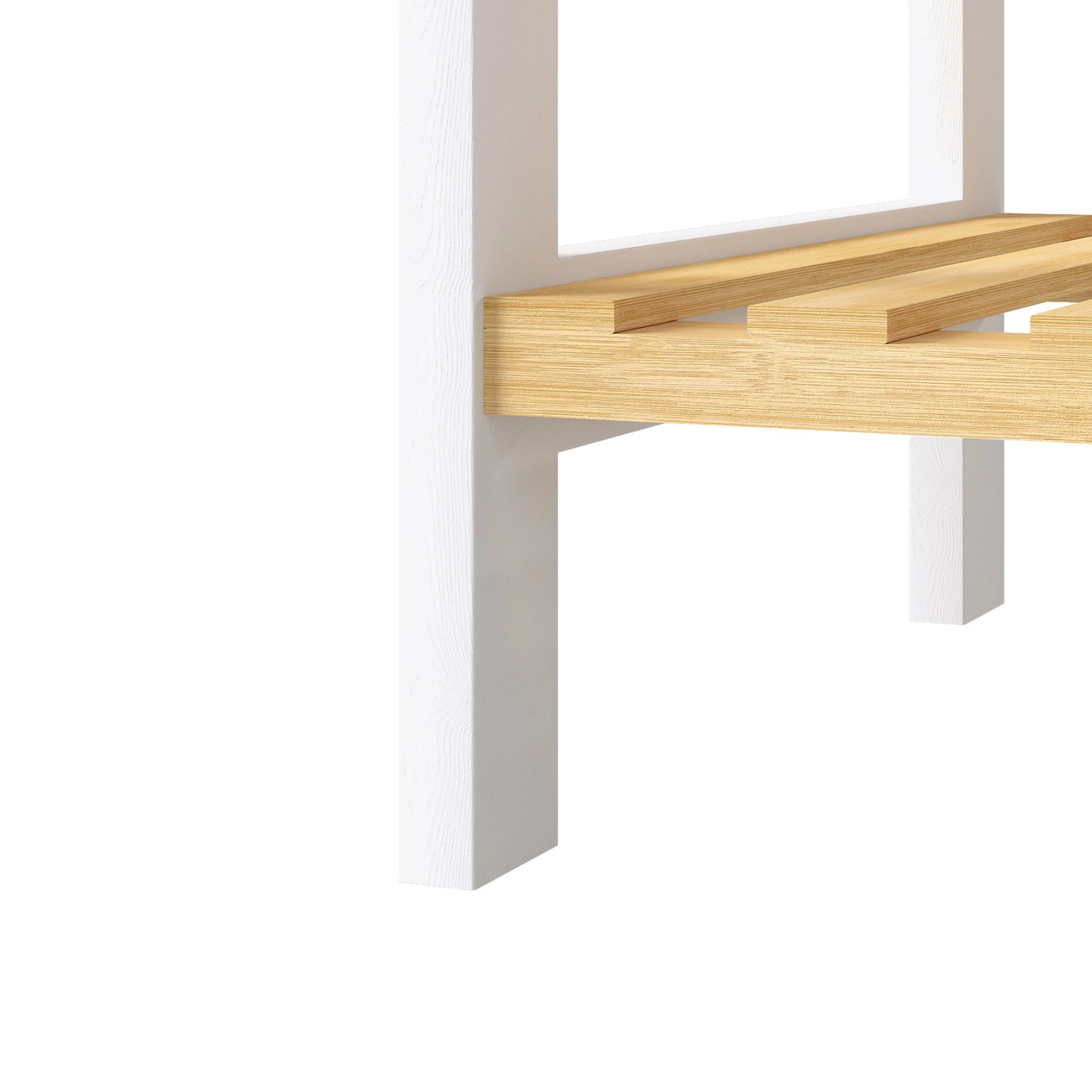 5 Levede Bamboo Storage Rack 4 Tier Shelf Shoe Organiser Home Decor - White, 5 of 8