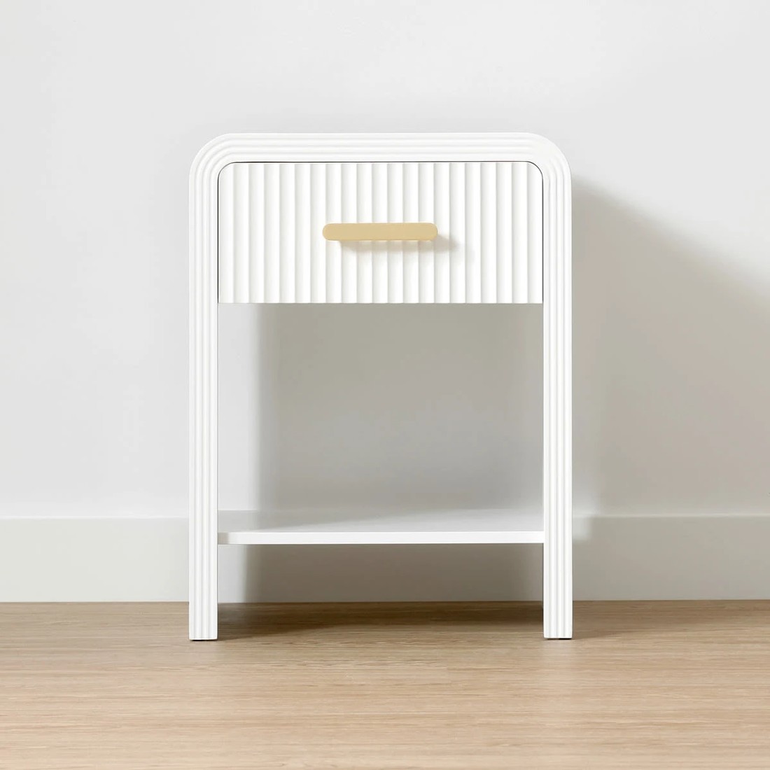 2 Linear 1 Drawer Bedside Table, 2 of 10